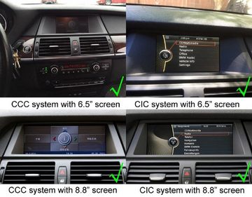 GABITECH Für BMW X5 X6 E70 E71 Autoradio GPS Navi CIC 10.2 Zoll Android 13 Einbau-Navigationsgerät (Drahtlos Apple Carplay und Android Auto. Octa-Core)