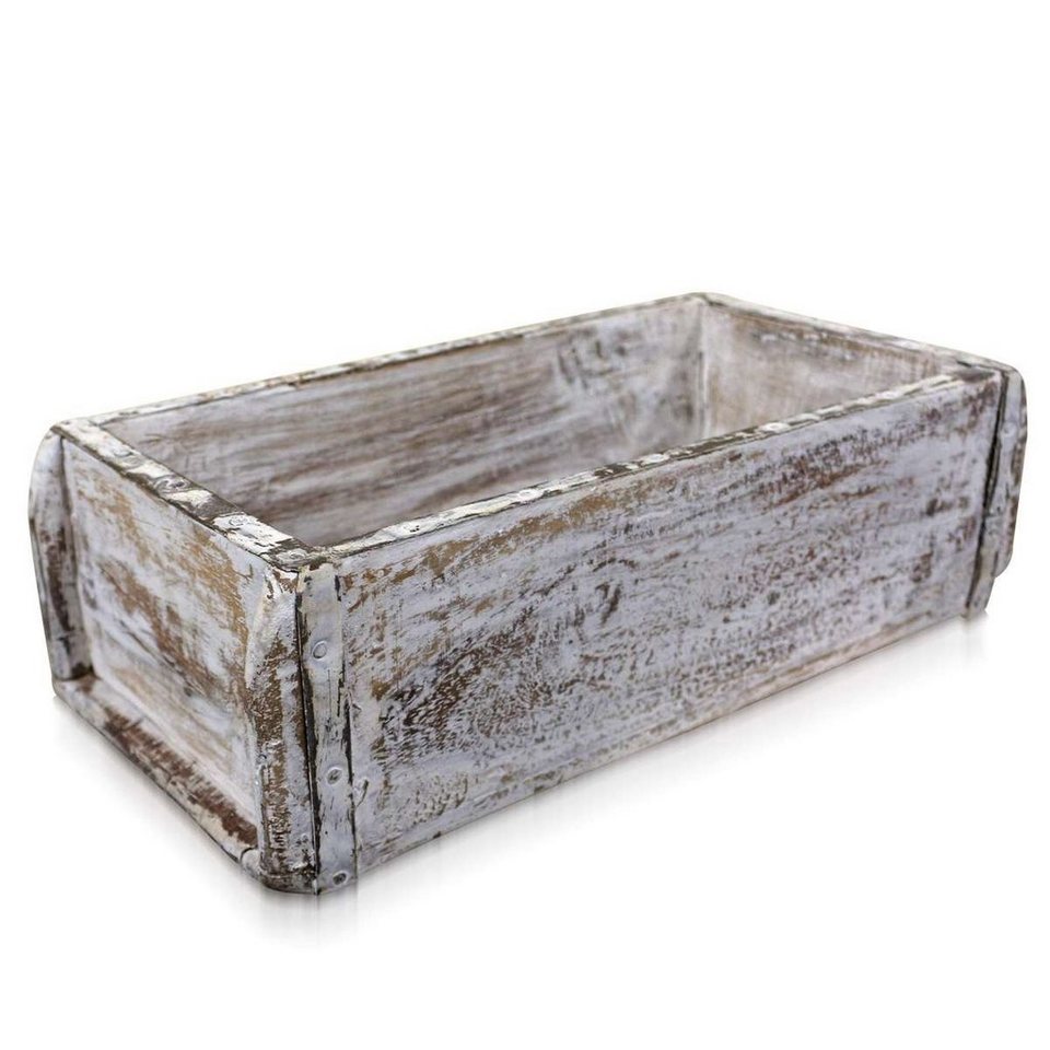 Oriental Galerie Aufbewahrungsbox »HolzZiegelform Weiß