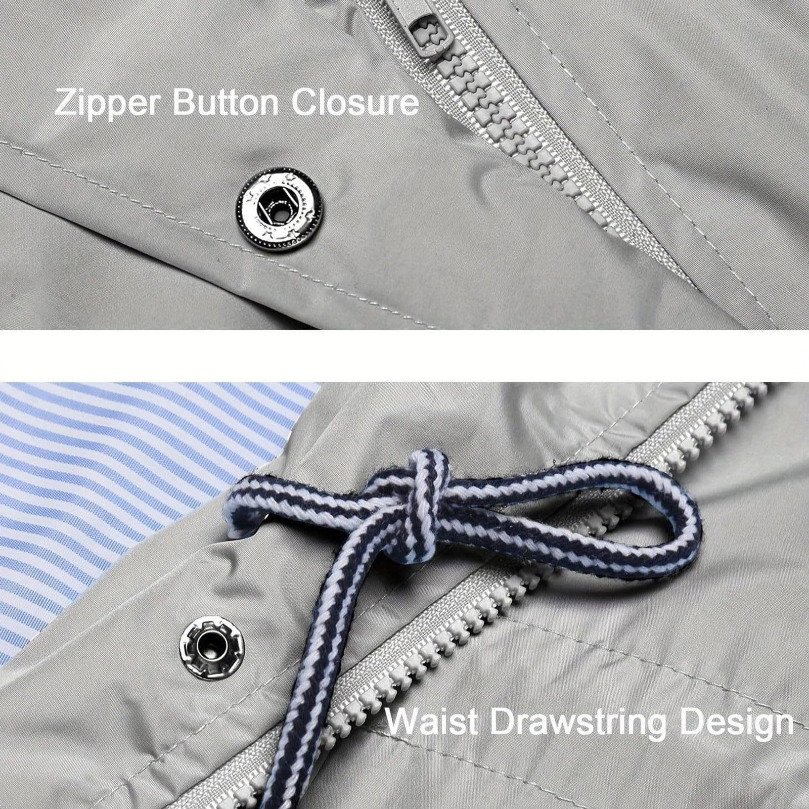 RWEUOQ Regenmantel Damen-Windjacke mit Streifenfutter und günstig online kaufen