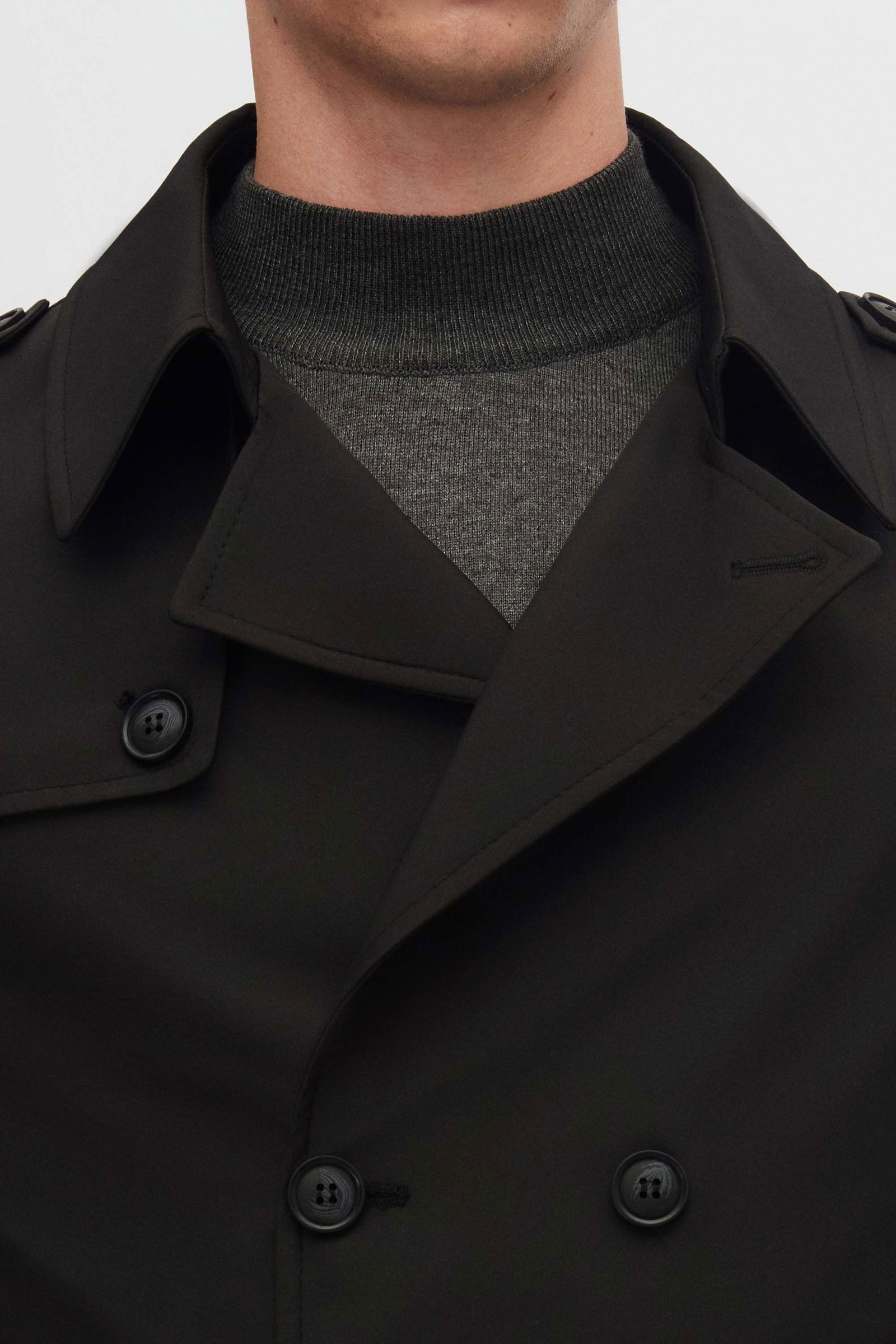 D'S DAMAT Trenchcoat Ds Damat Regular Fit Epaulette Belted Top Coat/Trenchcoat – Bild 3 von 5