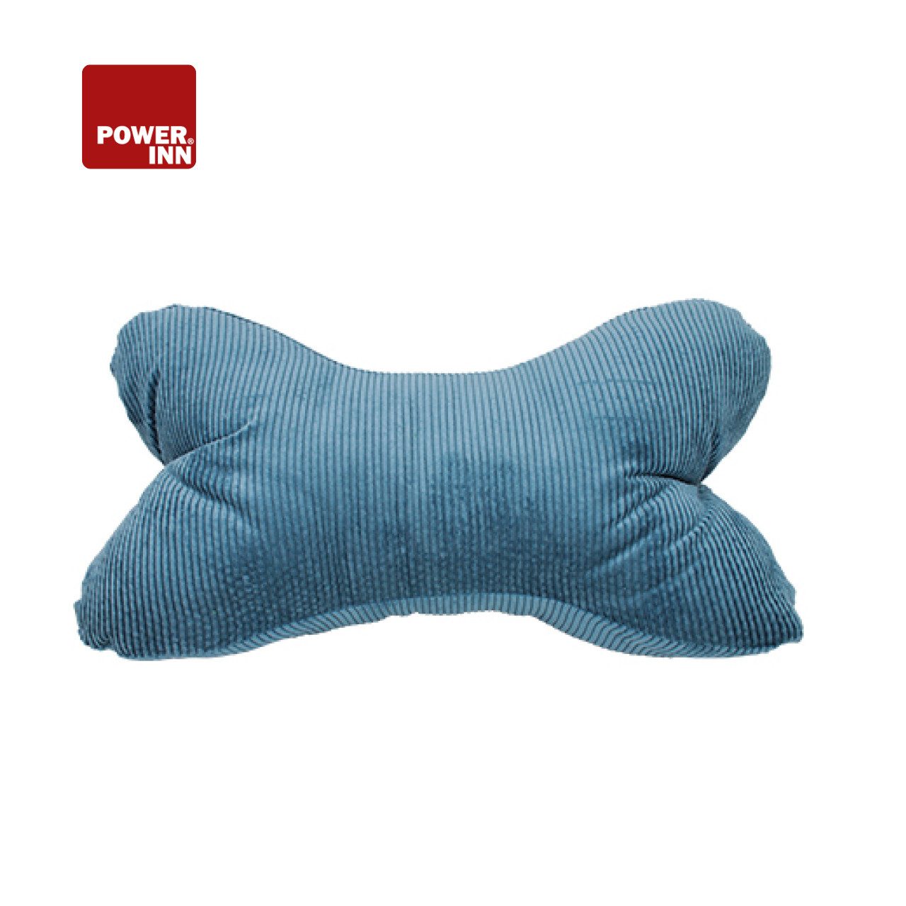 Nackenkissen POWER INN® Leseknochen Cord, Blau, Nackenkissen, Reisekissen