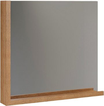 INOSIGN Spiegel Premont (1-St), Rahmen und Ablagefläche in Holzoptik, B/H ca.: 80/72 cm