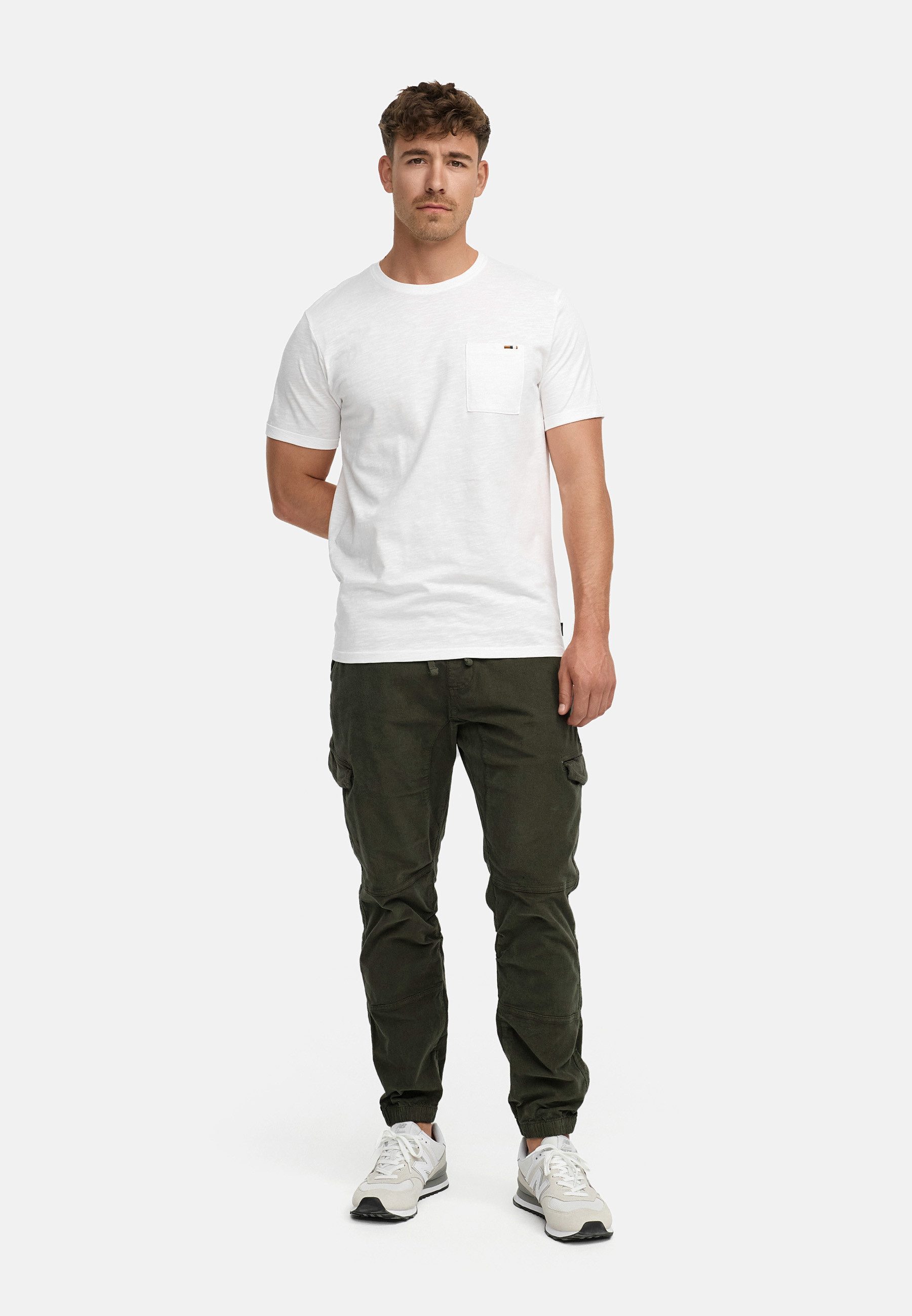INDICODE Cargohose Herren Walker Cargo Hose Herrenhose aus elastischer Baumwoll-Qualität,Strechtcord – Bild 5 von 5