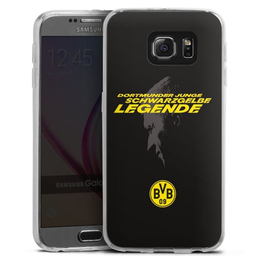 DeinDesign Handyhülle Marco Reus Borussia Dortmund BVB Danke Marco Schwarzgelbe Legende, Samsung Galaxy S6 Slim Case Silikon Hülle Ultra Dünn Schutzhülle