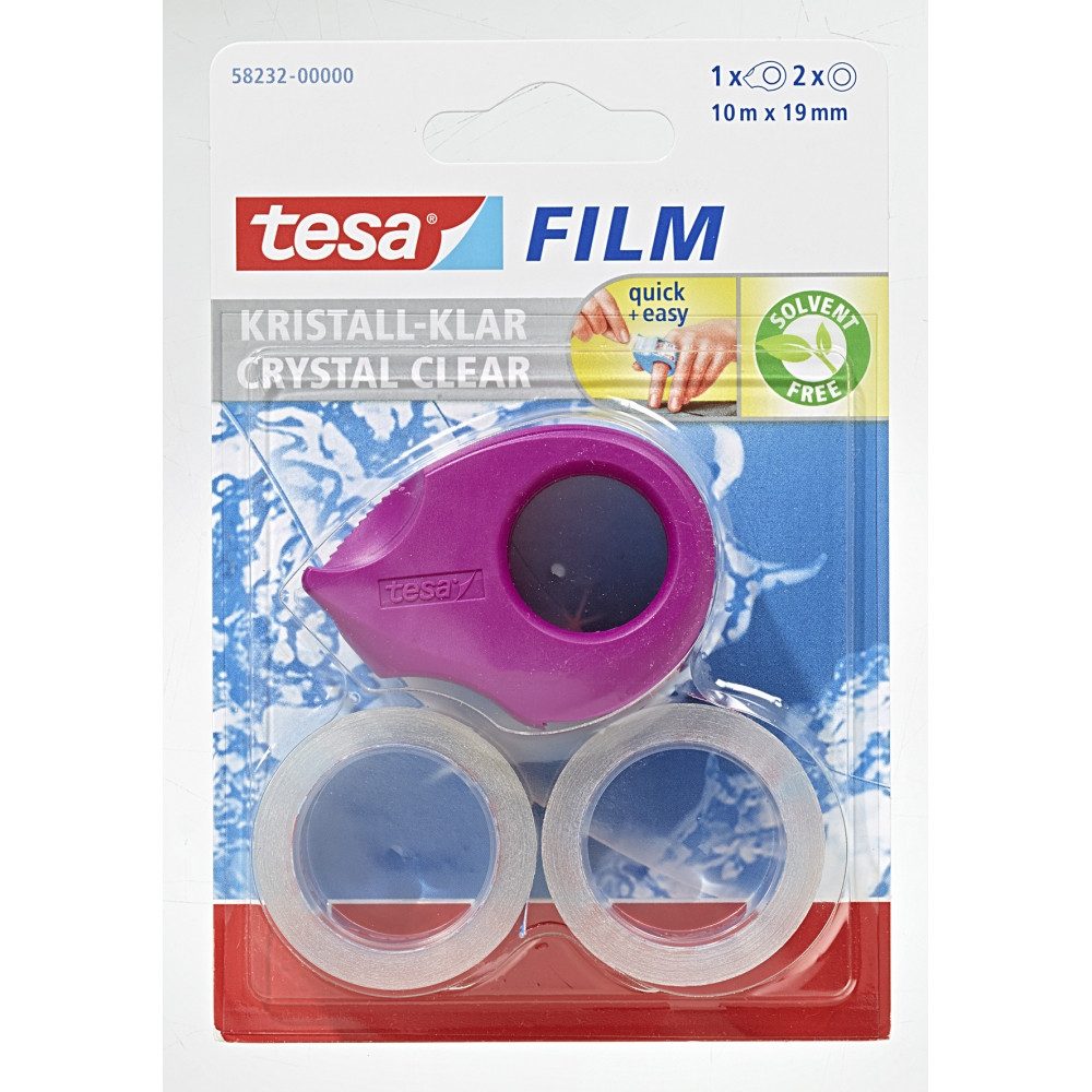 Klebeband tesa Mini Abroller 3 Farben + 2x tesafilm Klebeband