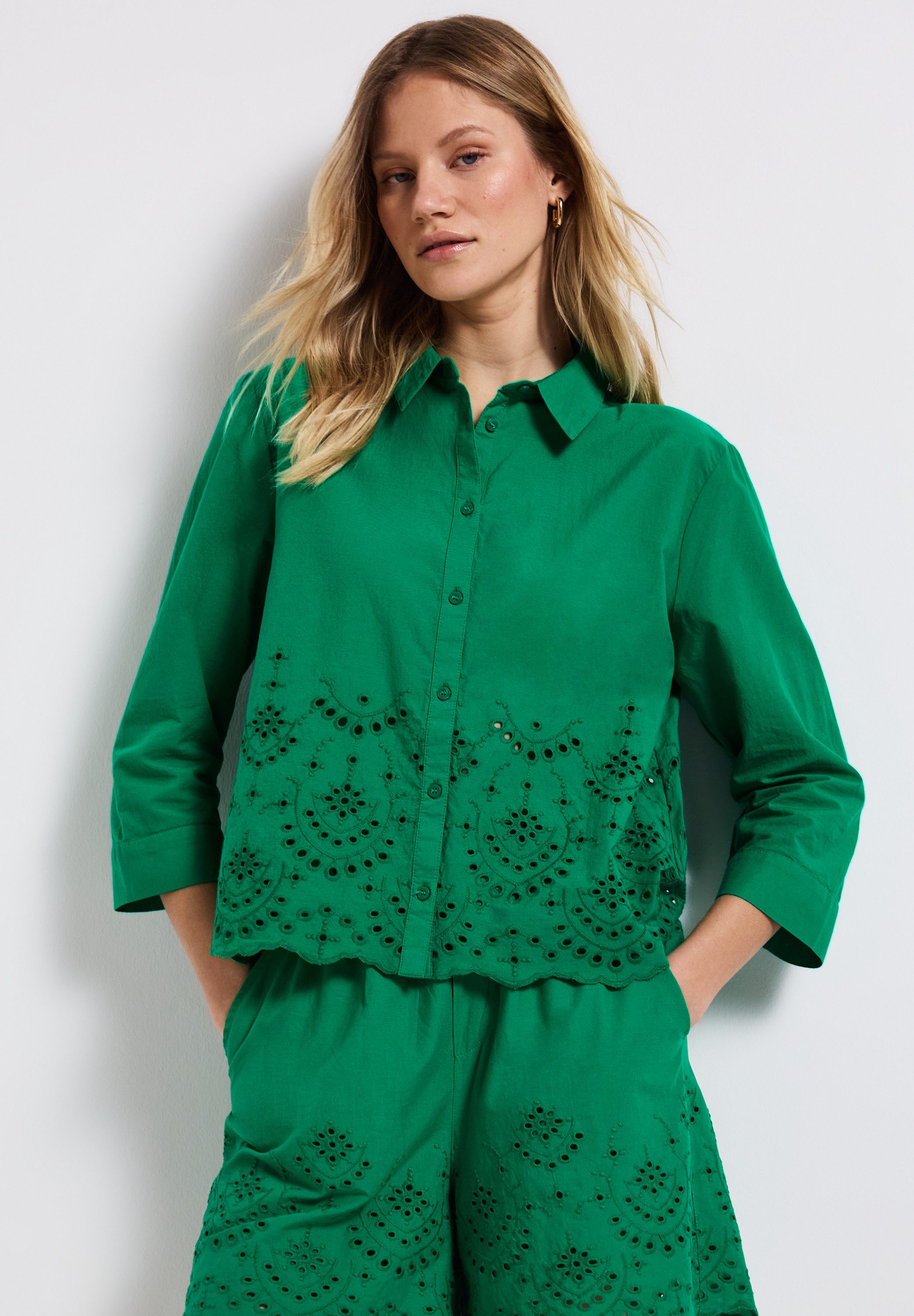 STREET ONE Hemdbluse mit Stickerei und günstig online kaufen