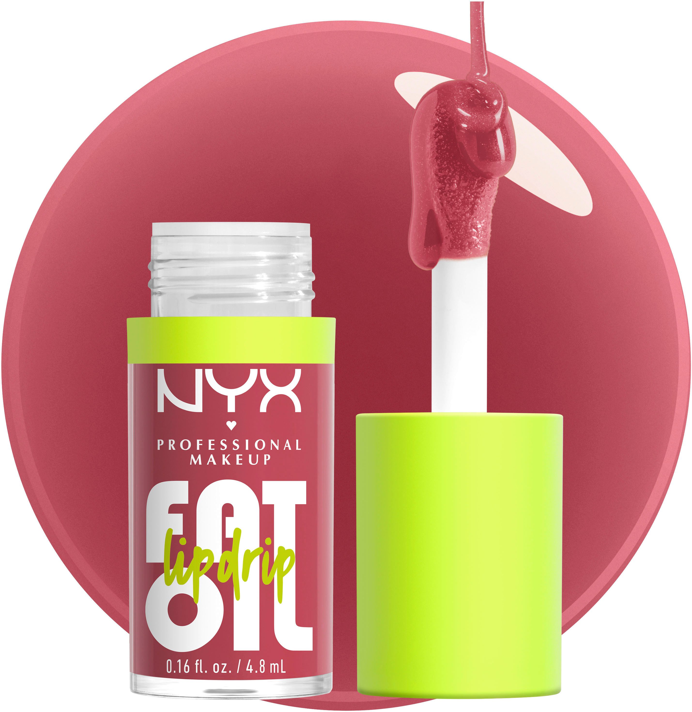 NYX PROFESSIONAL MAKEUP Lipgloss FAT OIL LIP DRIP, mit intensiv-schimmerndem Finish, individuell aufbaubare Farbe