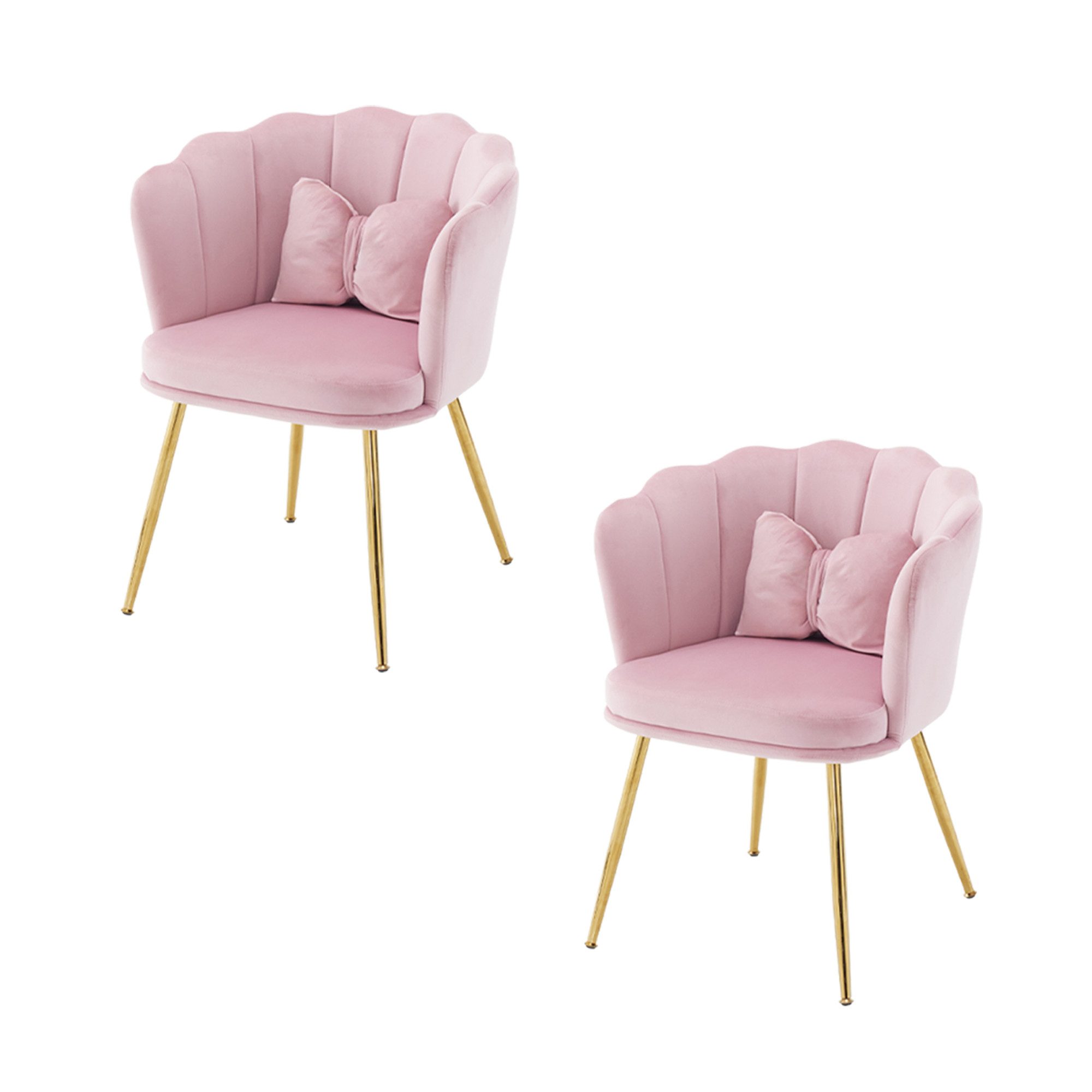 OKWISH 4-Fußstuhl Polsterstuhl Küchenstuhl Lounge Stuhl, günstig online kaufen