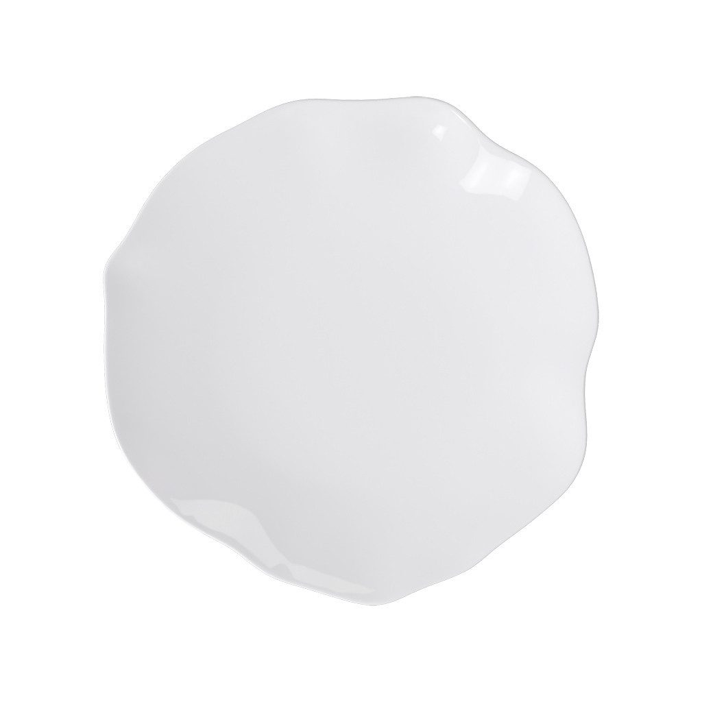 Villeroy & Boch Speiseteller Pura Gourmetteller 32x32x3cm, (1 St), Premium Bone Porcelain, 1 Stck, mikrowellensicher,spülmaschinenfest, M