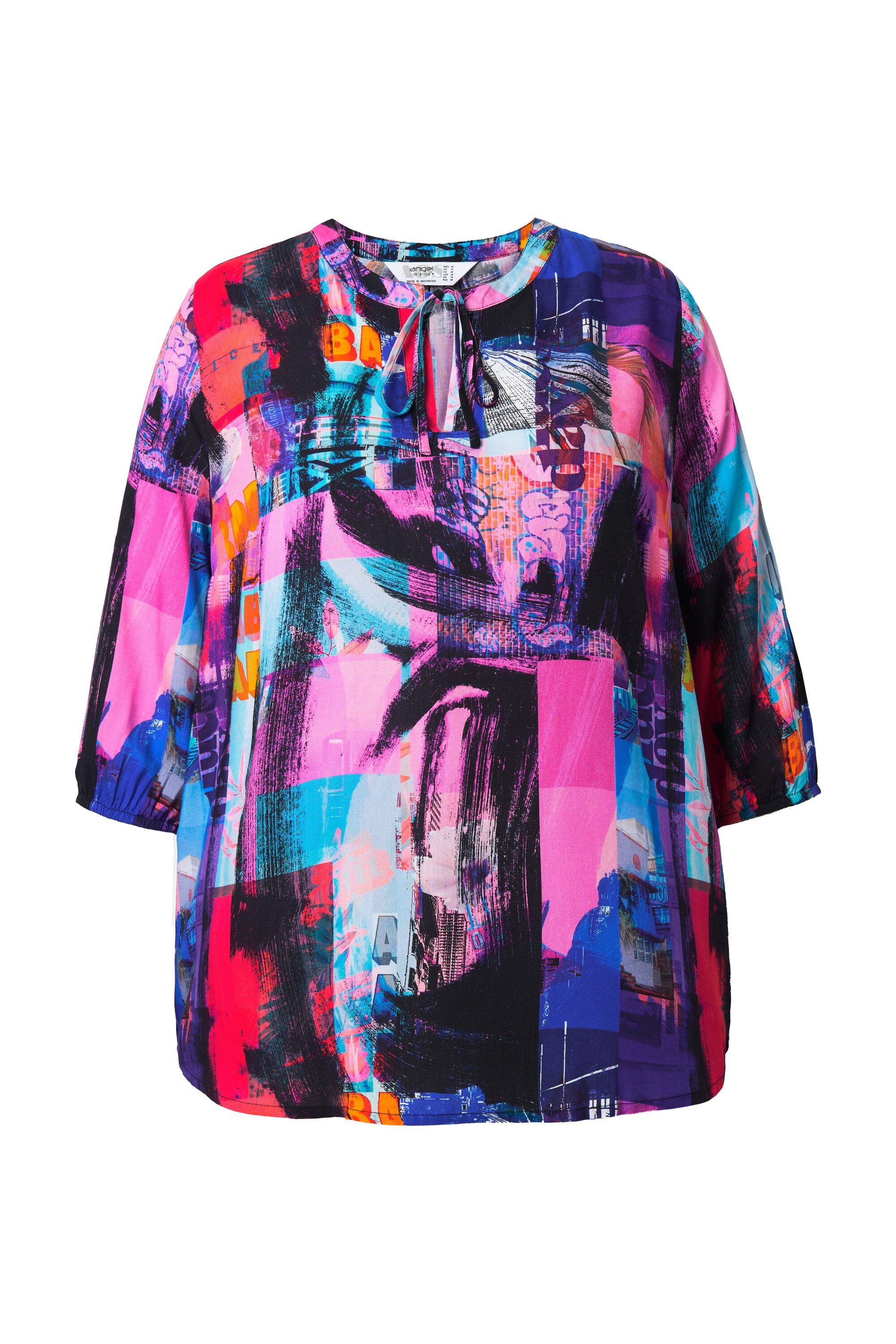 Angel of Style Druckbluse Bluse A-Linie Alloverdruck günstig online kaufen