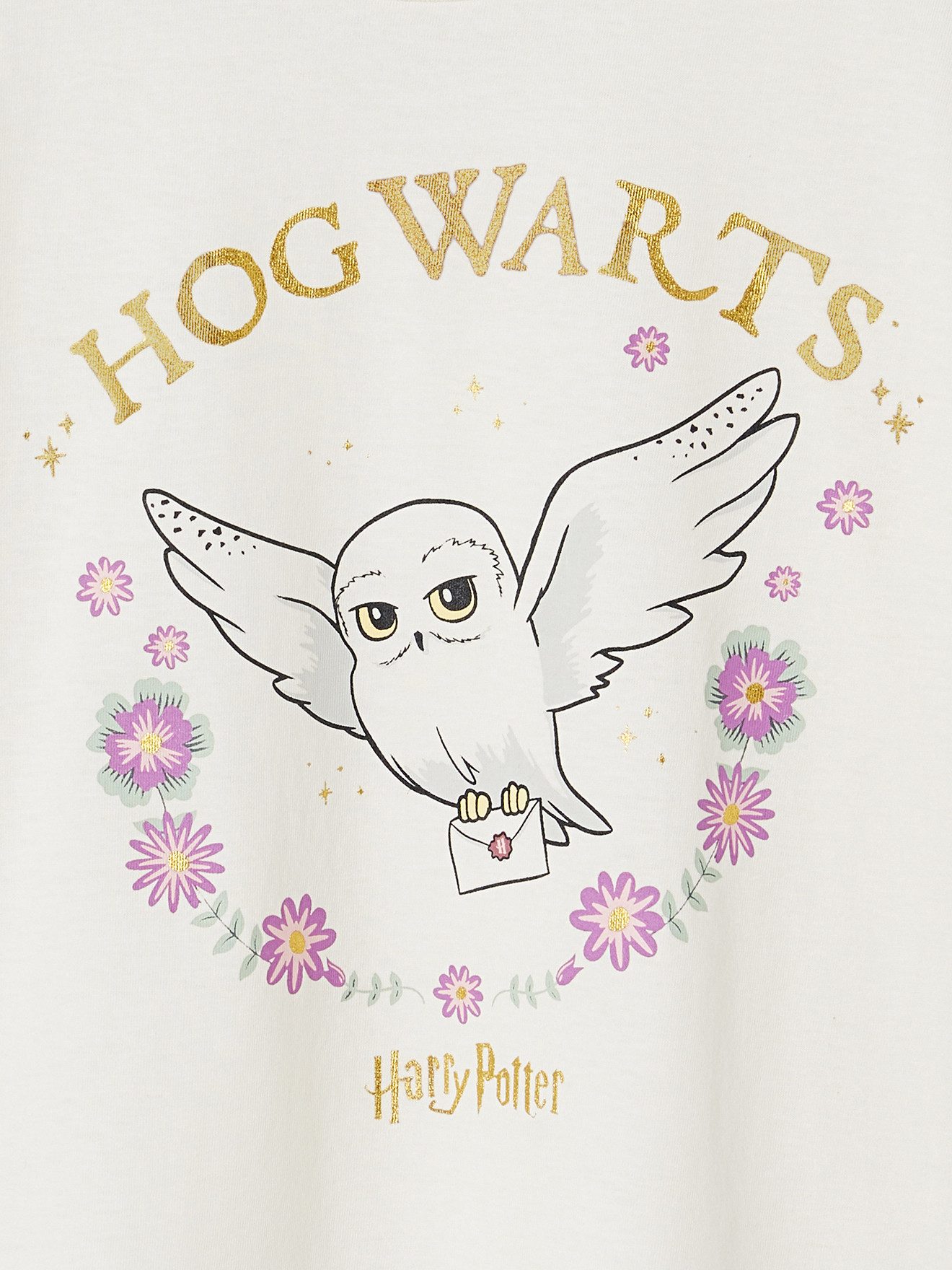 vertbaudet Kurzarmshirt Kinder T-Shirt HARRY POTTER mit Hedwig-Print