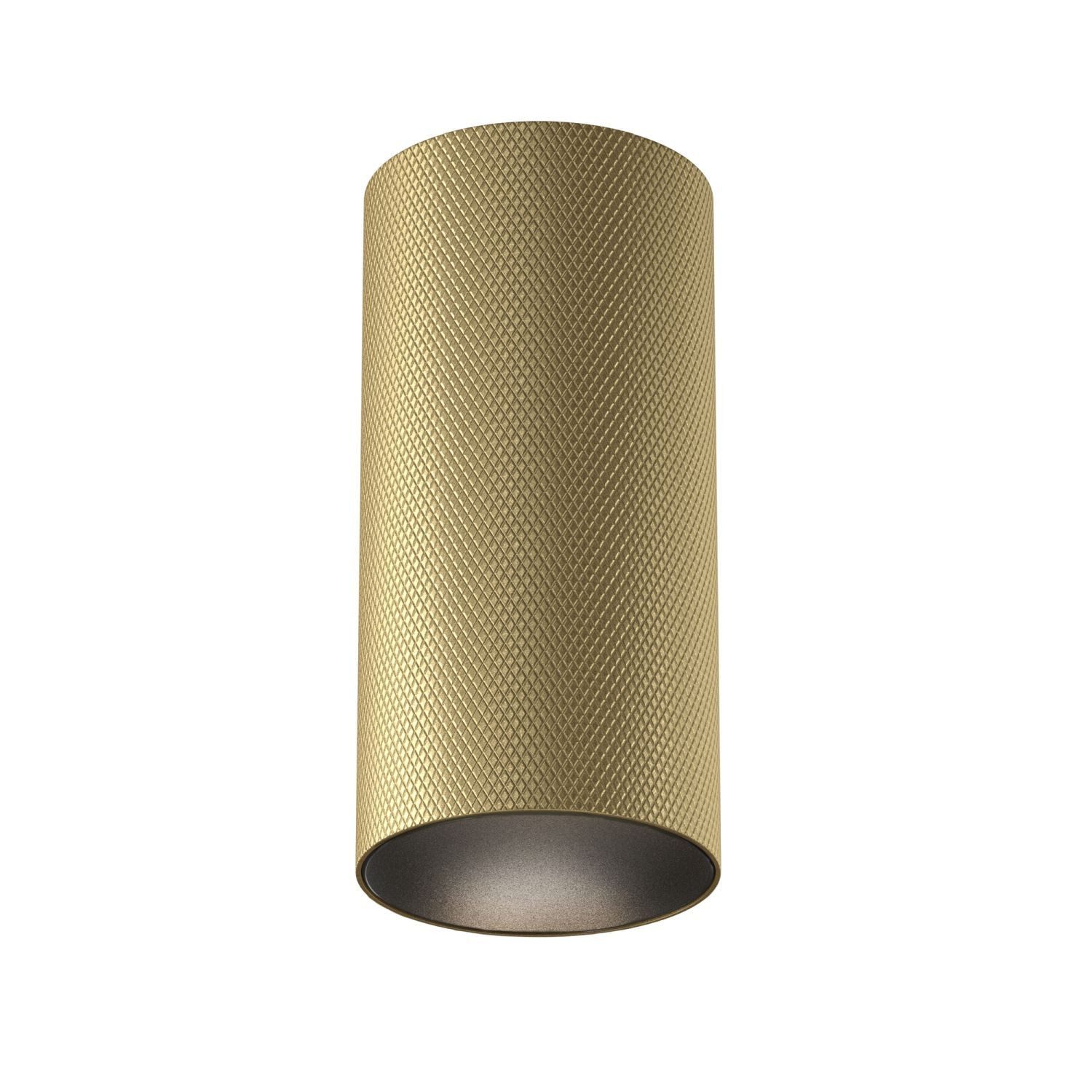 Licht-Erlebnisse Deckenleuchte CLYO, ohne Leuchtmittel, Aluminium D: 5,4 cm Aufputz in Gold matt GU10 rund Downlight