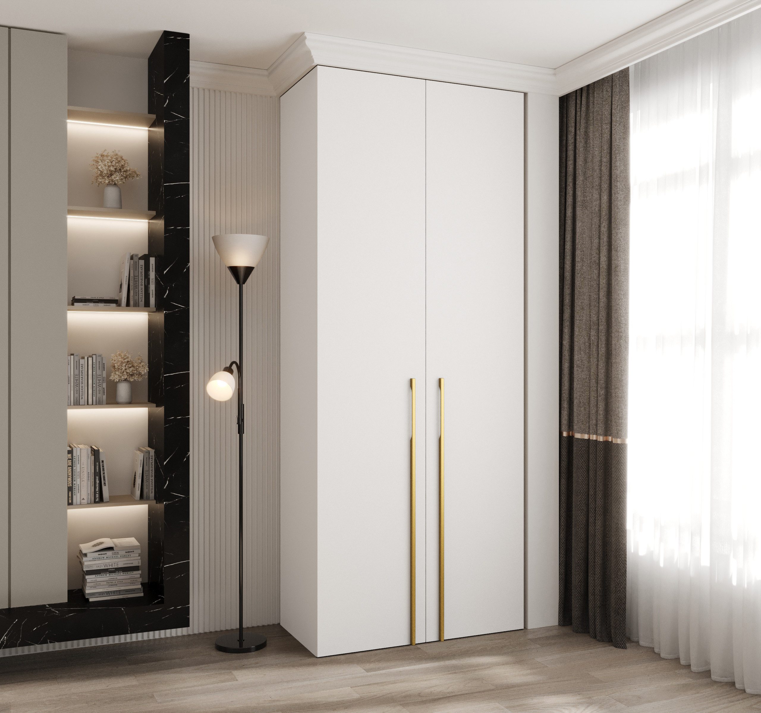 ABIKS MÖBEL Drehtürenschrank COMO 3 Schlafzimmerschrank günstig online kaufen