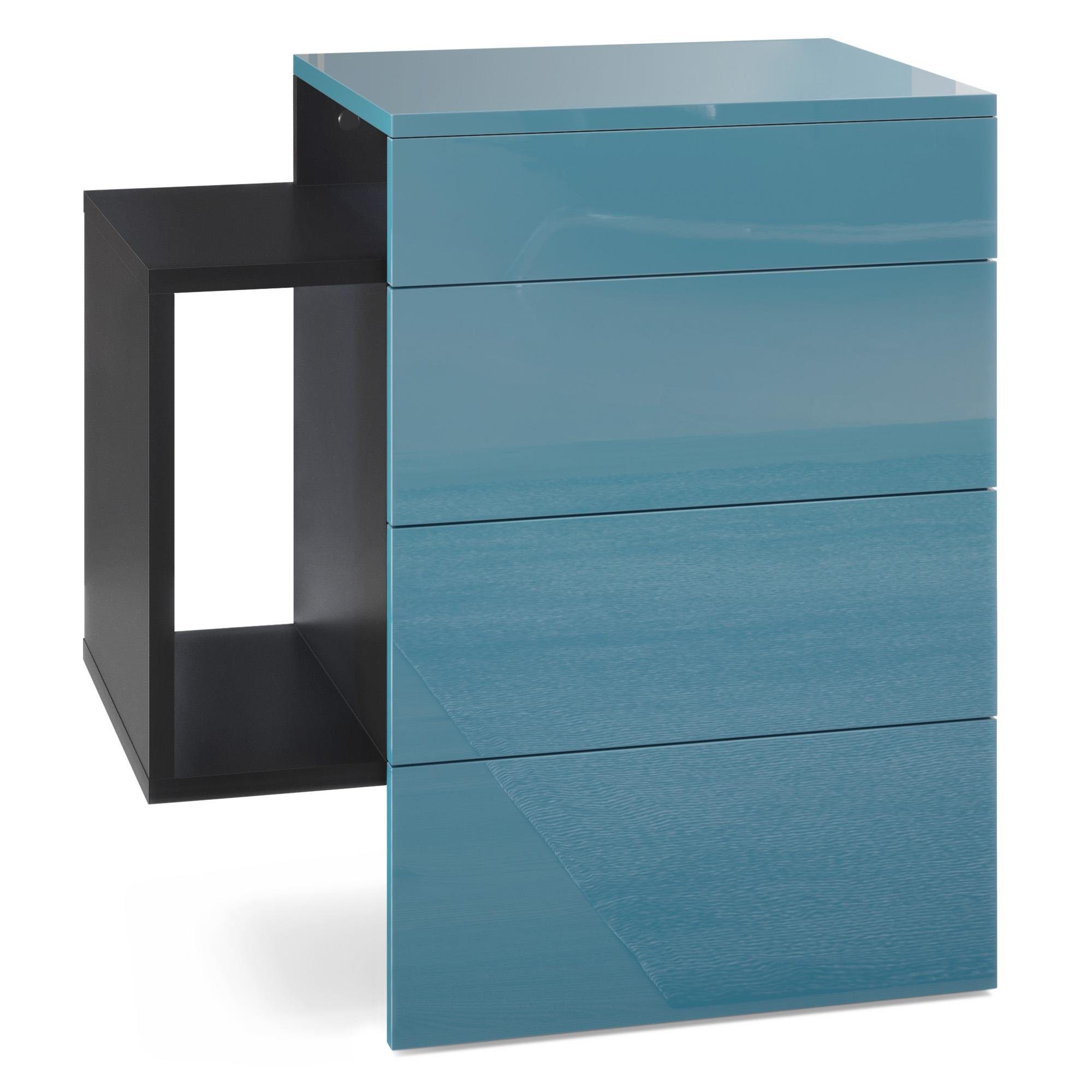 Front in Petrol Hochglanz