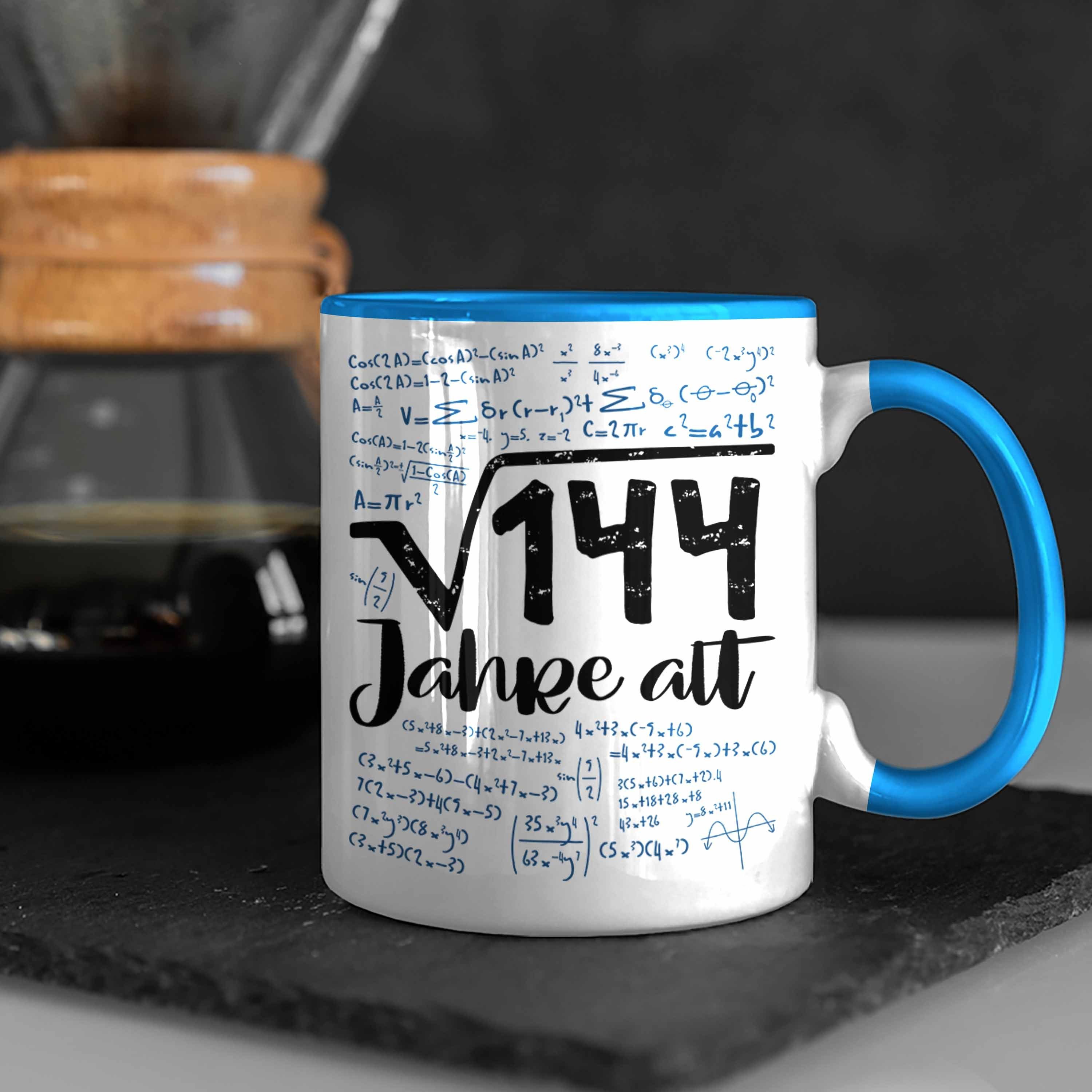 12. Idee Geburtstag Geschenk Quadratwurzel Math Blau Lustige 144 Tasse 12er Trendation Tasse