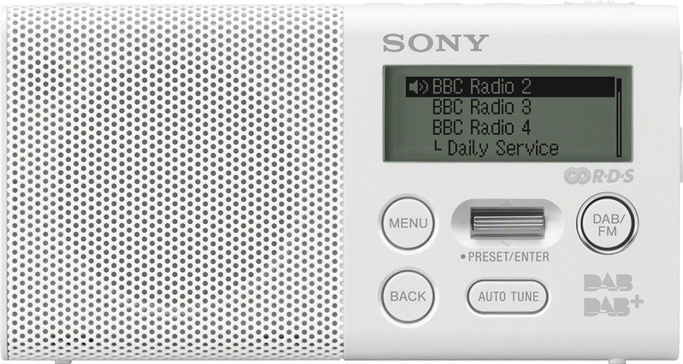 Sony XDR-P1DBP Digitalradio (DAB) 1,5 W) FM-Tuner, (DAB), (Digitalradio