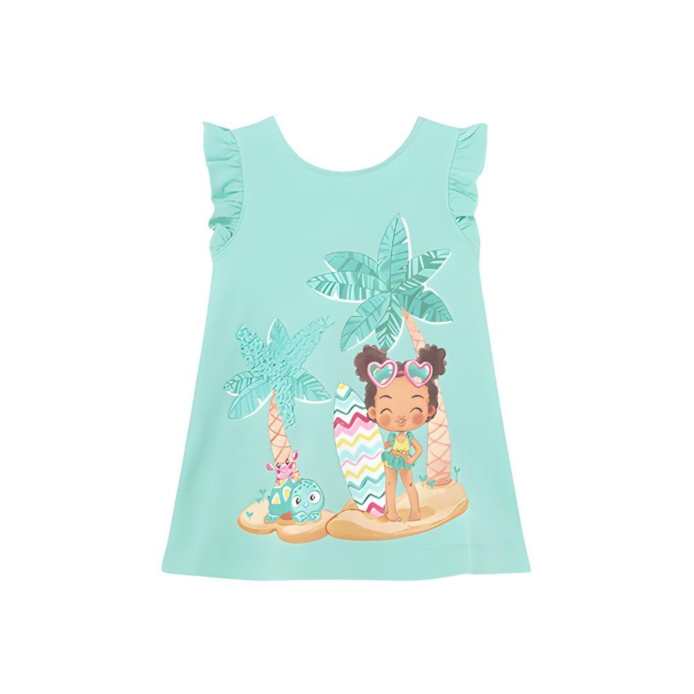 Mayoral Sommerkleid mit Rüschenärmeln