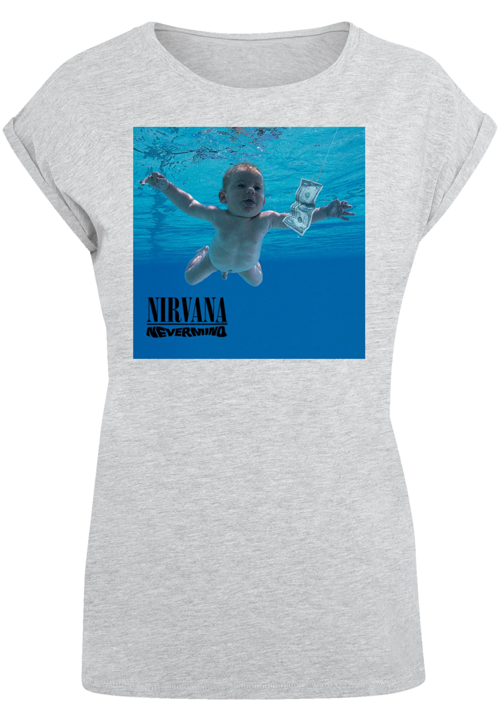 Qualität grey Album Nirvana Nevermind Band F4NT4STIC T-Shirt heather Premium Rock
