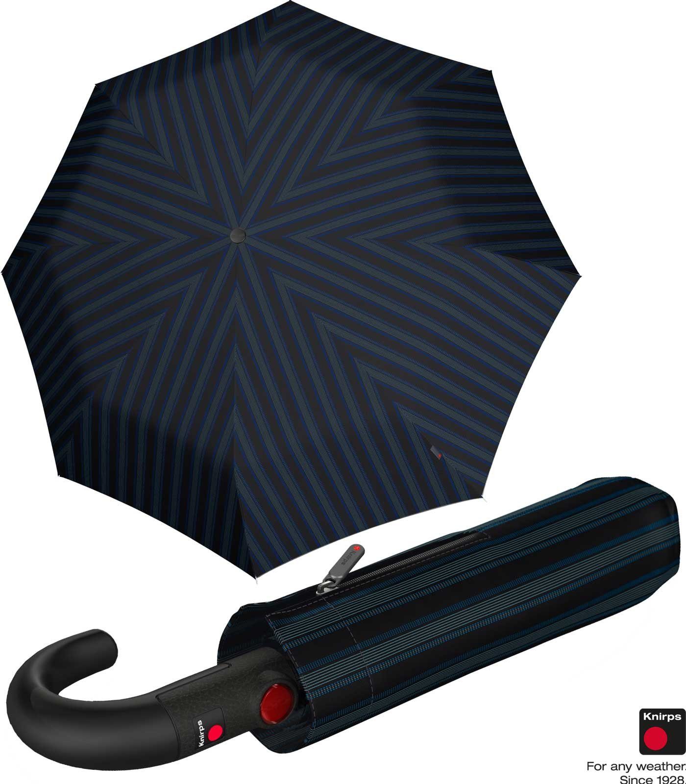 Rundhakengriff und Knirps® Up, - schwarz stabil 2Line Duomatik groß Taschenregenschirm T.260 ecorepel