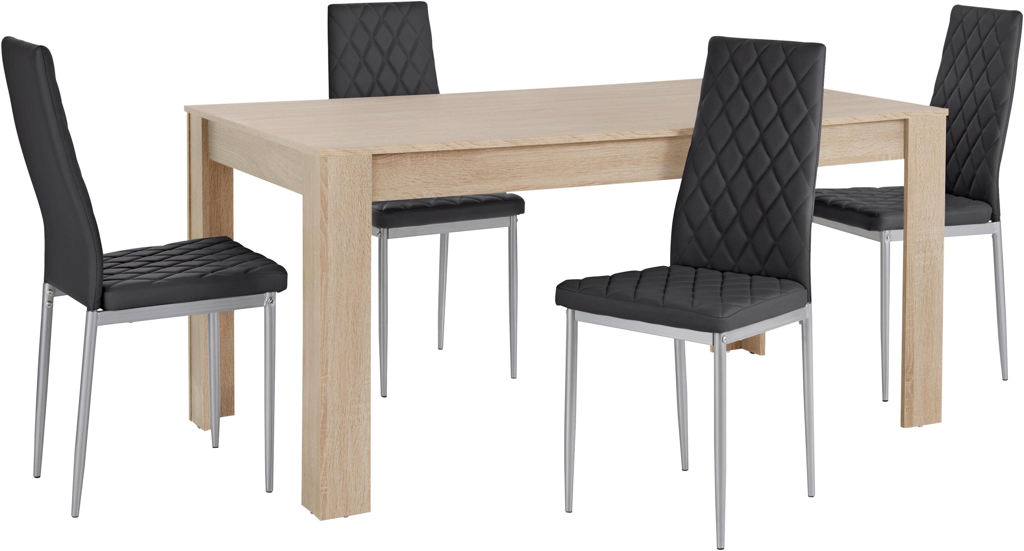 INOSIGN Essgruppe Lynn160/Brooke, (Set, 5-tlg), Tisch günstig online kaufen