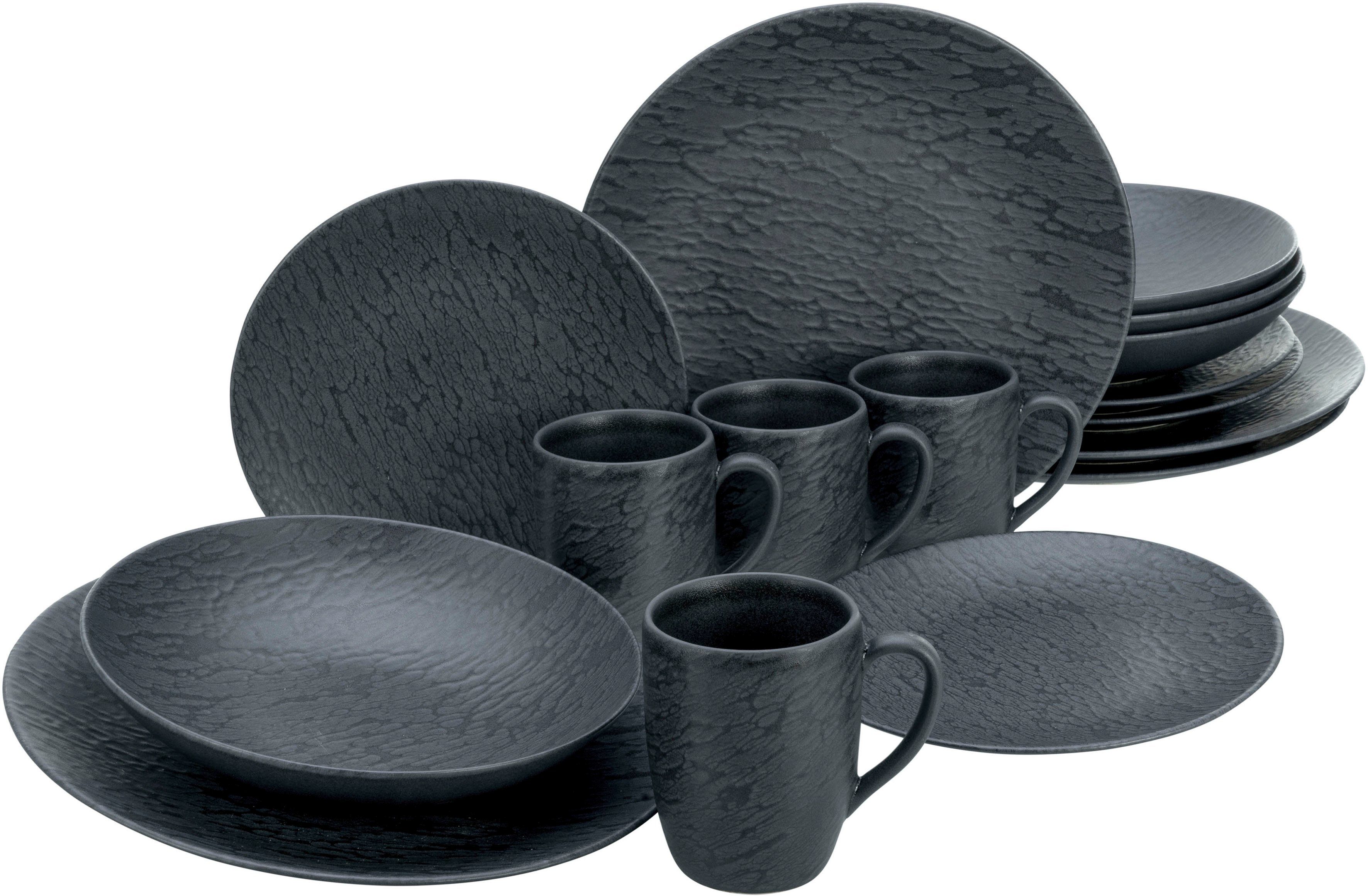 Kombiservice Schiefer Black