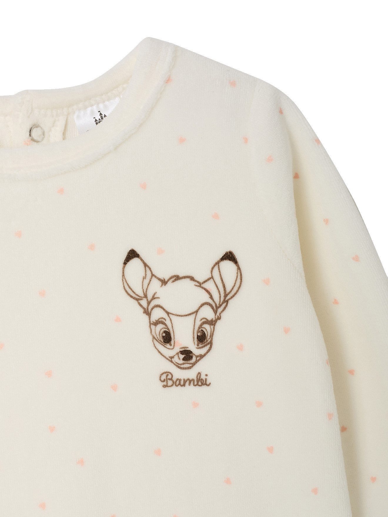 vertbaudet Schlafoverall Baby Samt-Strampler Disney Animals BAMBI – Bild 5 von 5