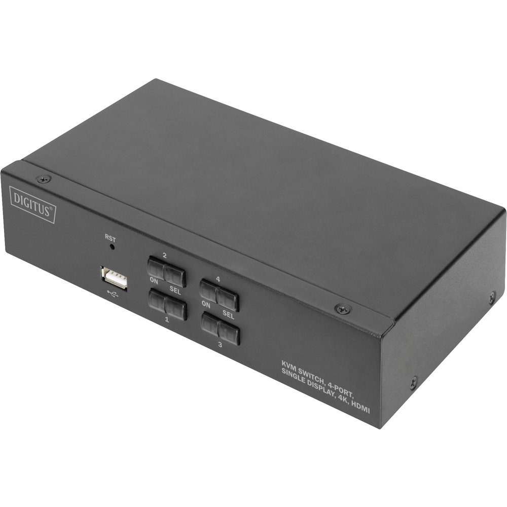 Digitus DS-12880 4+1 Port KVM-Umschalter HDMI 3840 x 2160 Pixel Adapter
