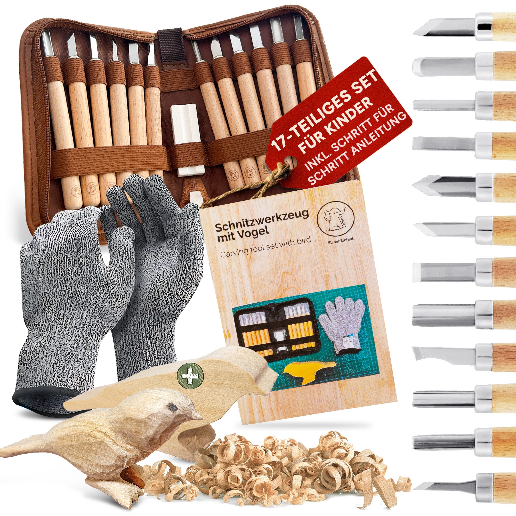 Eli Taschenmesser Schnitzmesser Kinder - Kindermesser - Schnitzset - Kinder günstig online kaufen