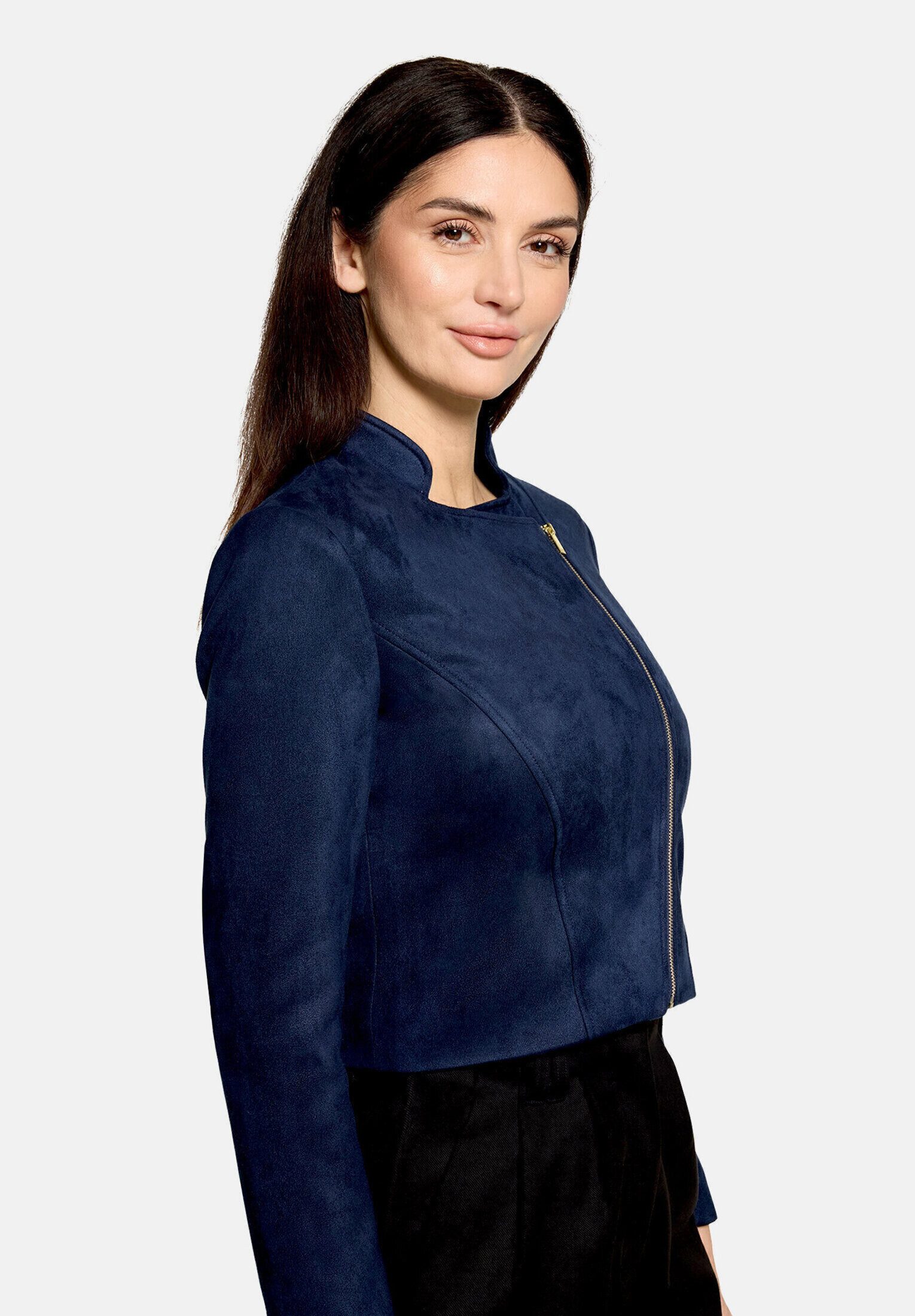 Betty&Co Jackenblazer Damen mit Stehkragen Material