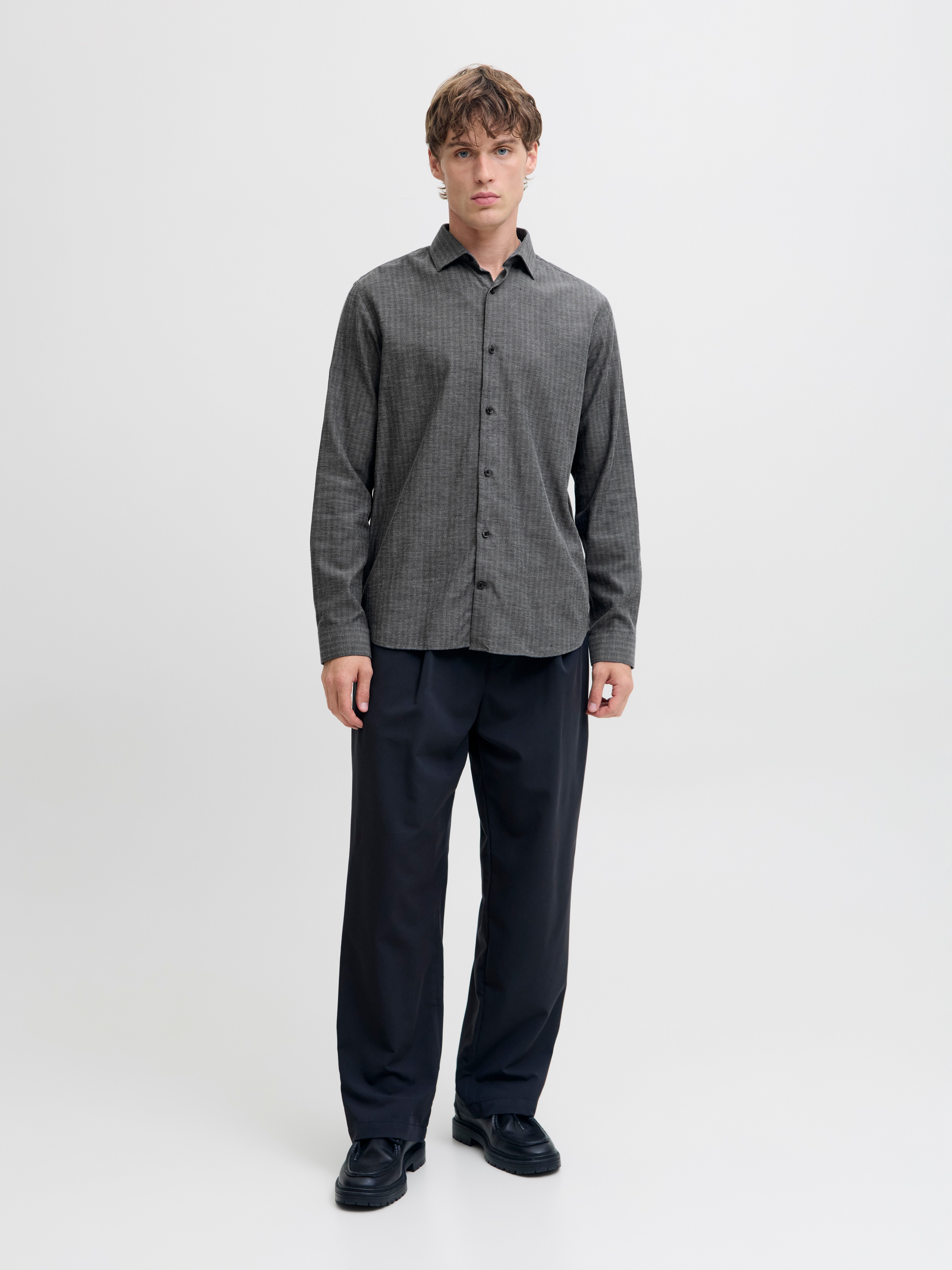 Jack & Jones Langarmhemd JPRBLAPARKER MELANGE L/S SHIRT BF
