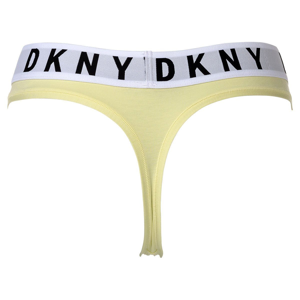 Modal String Damen Stretch Cotton DKNY String Tanga, Gelb -