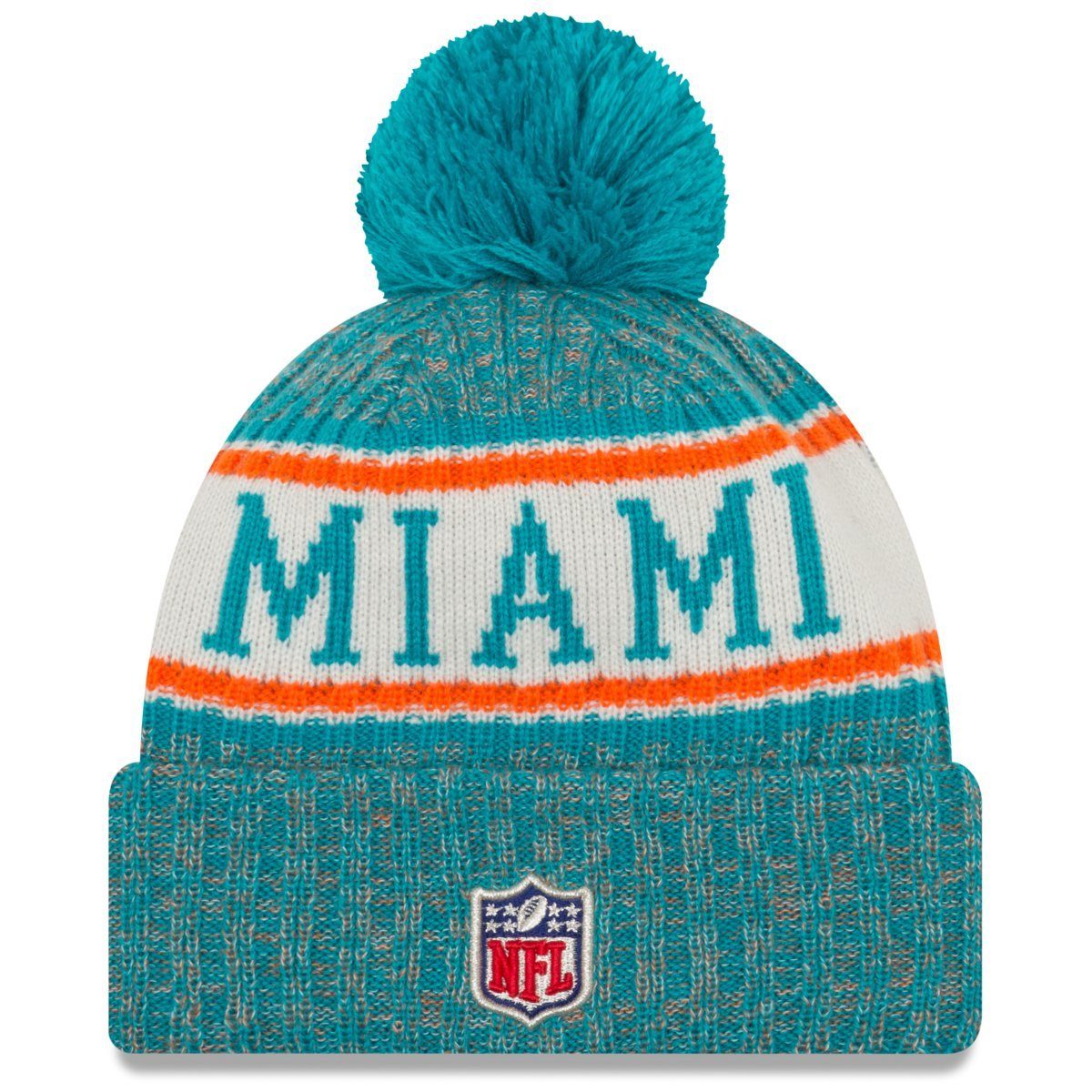 New Era Fleecemütze NFL Sideline Bobble Miami Dolphins günstig online kaufen
