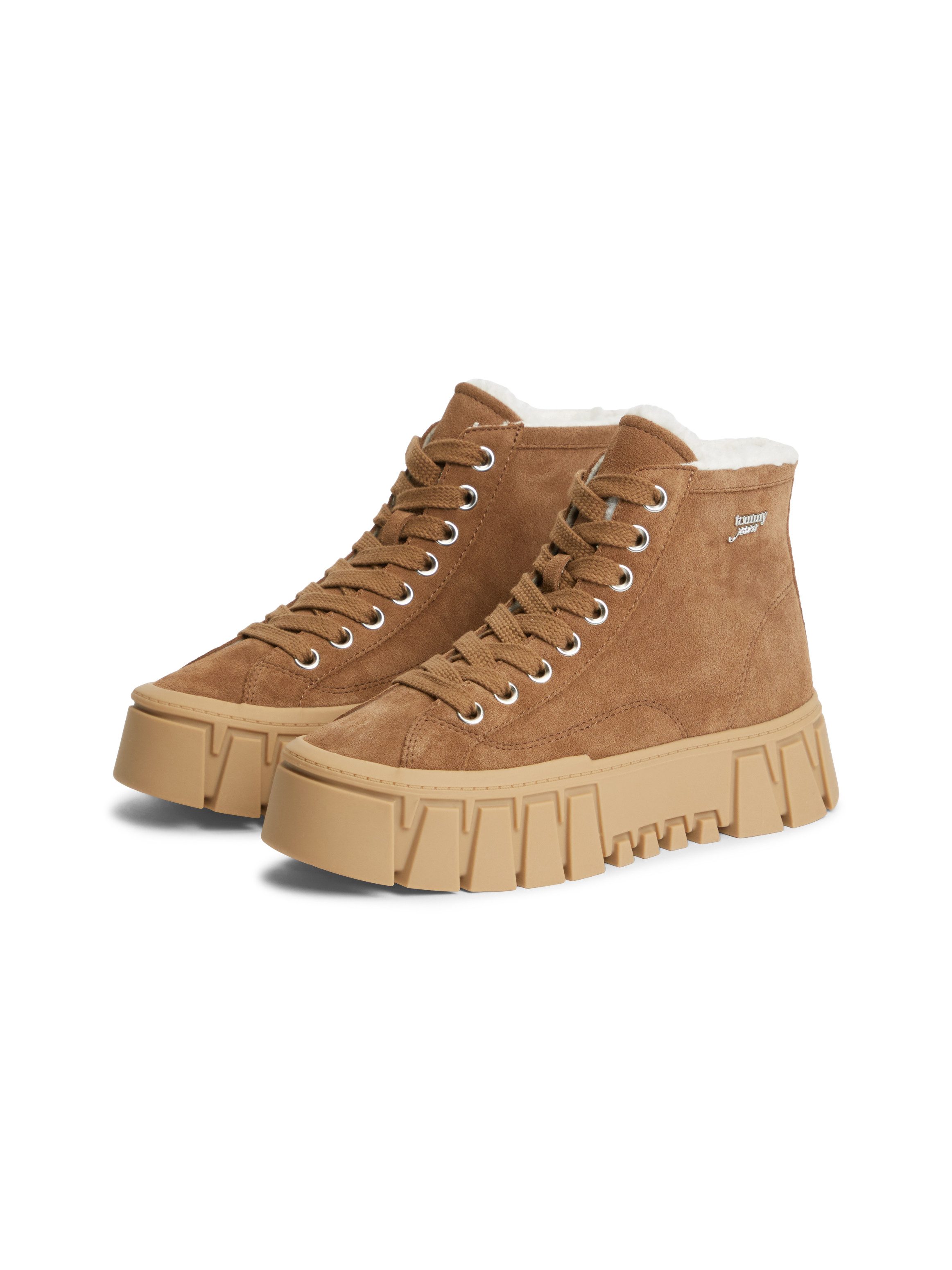 Tommy Jeans TJW PLATFORM SNEAKER MC WL Winterboots Plateauboots mit seitlichem Schmucklogo