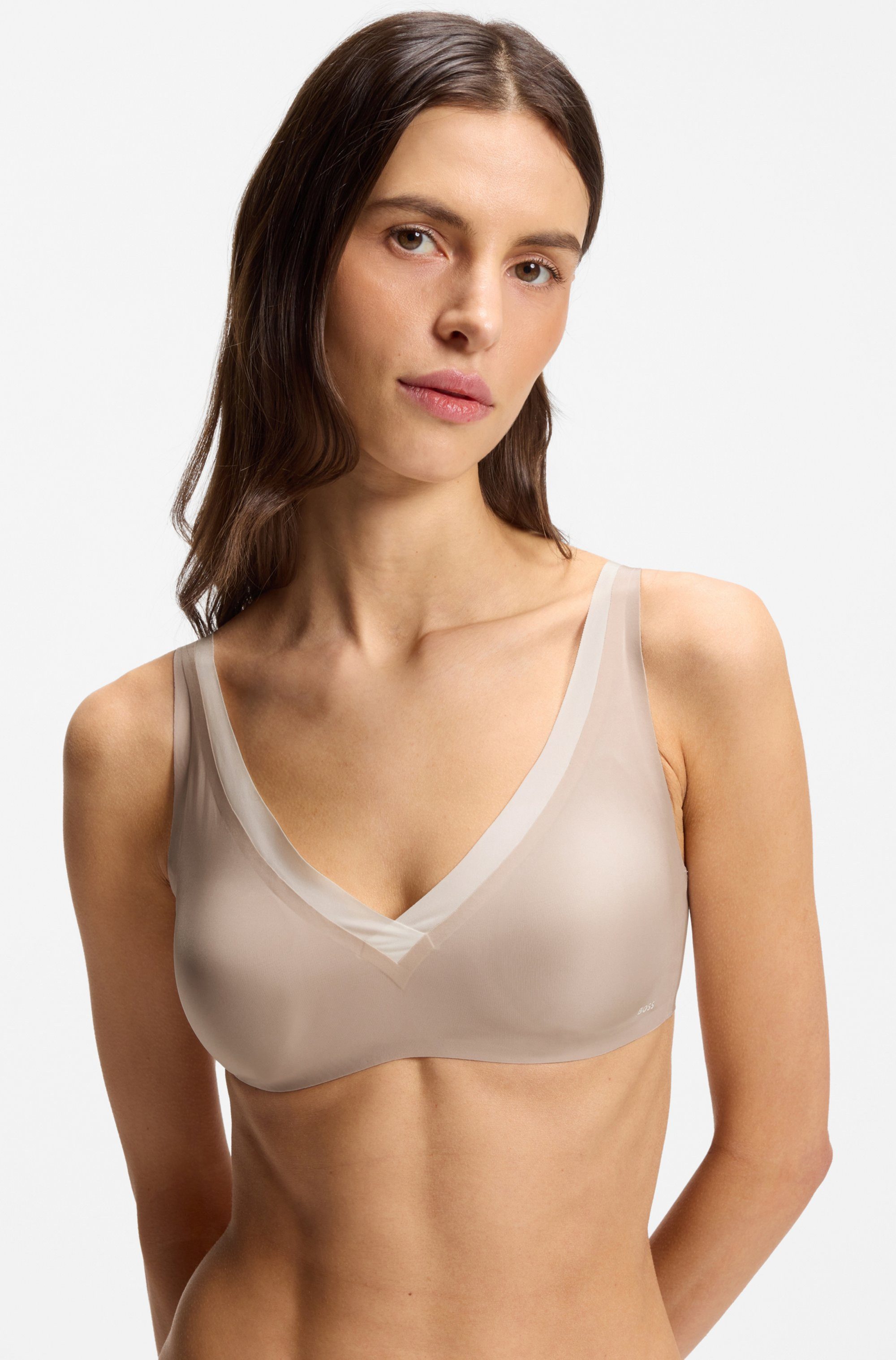BOSS Bügelloser BH UNLINED_B.MIRAGE Zweifarbig, mit verstellbaren Trägern