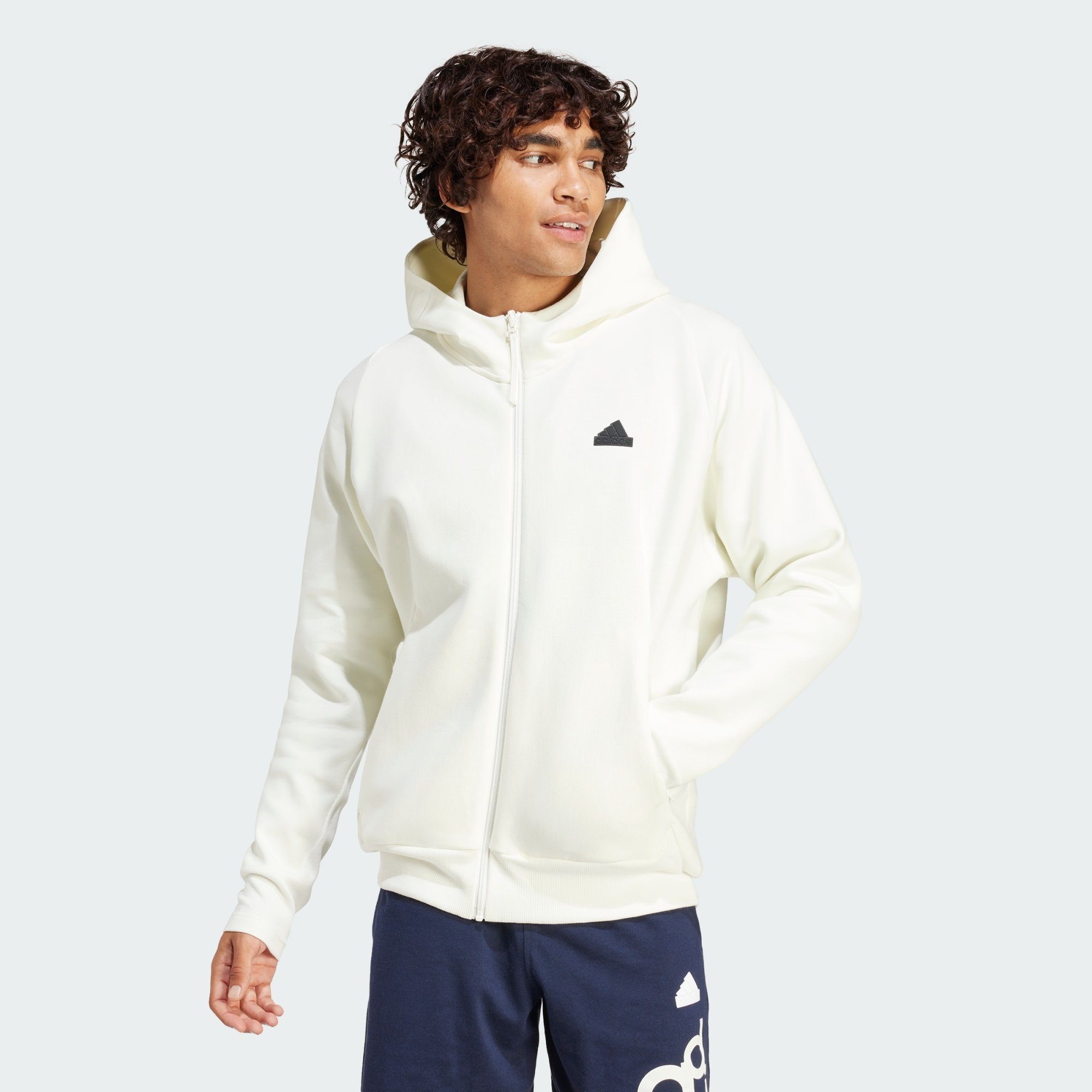 adidas Sportswear Hoodie PREMIUM Z.N.E. ZIP-HOODIE Off White | Sweatshirts