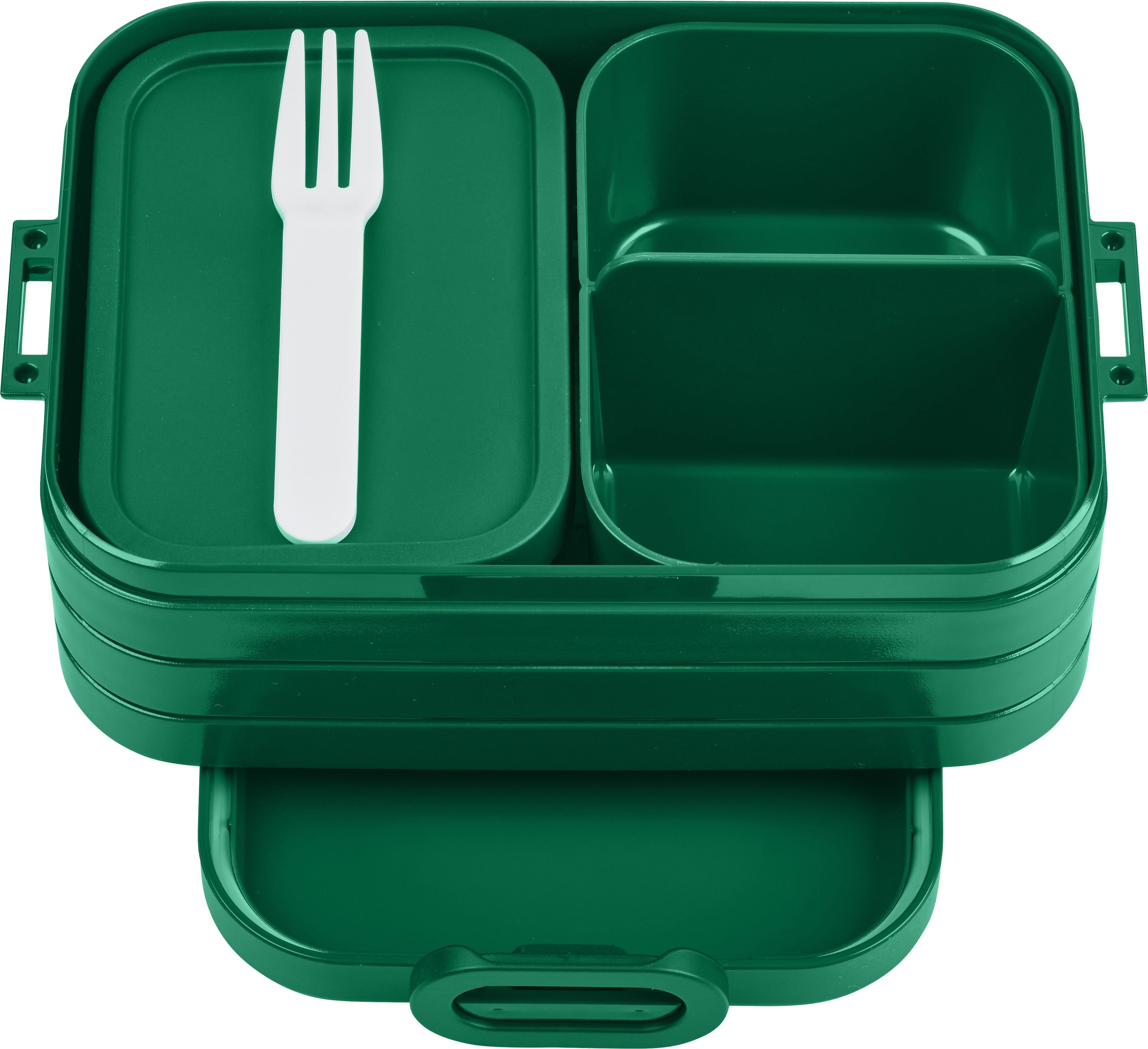 Mepal Lunchbox Bento Lunchbox Take A Break Midi, 900 ml, mit Fächern für Snacks, Für Sandwiches, kleine Snacks und Reste, in Vivid Green