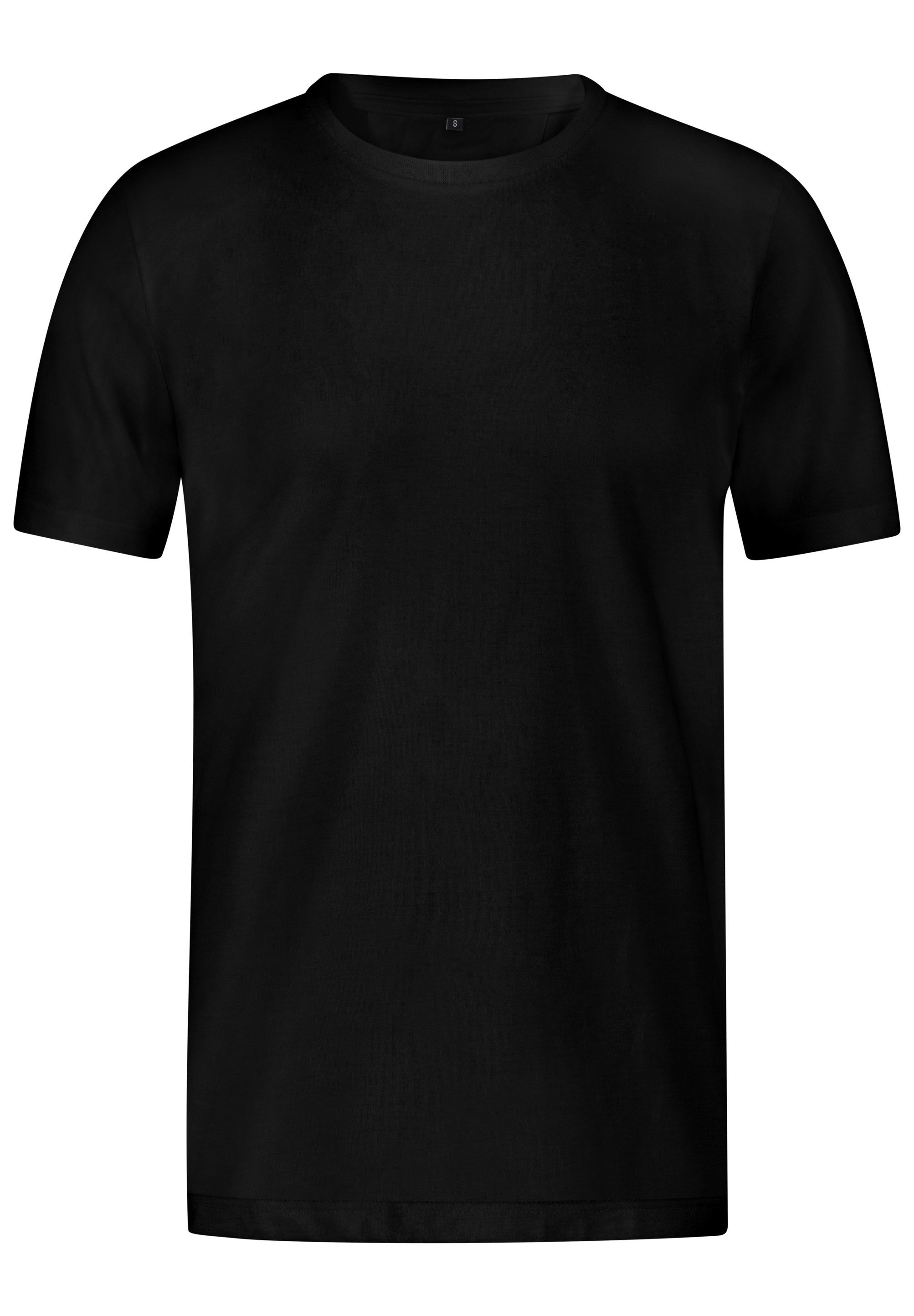 permanenter Funktion T-Shirt schwarz mit antibakterieller Nicolas Bioactive