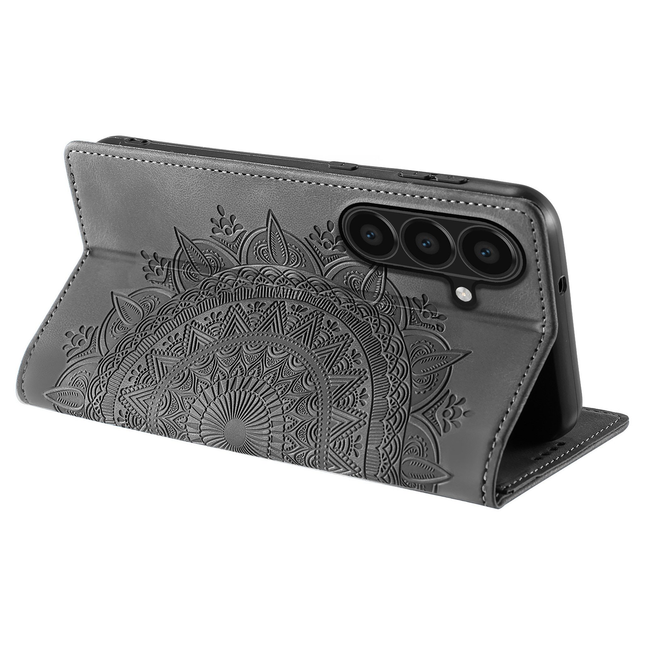 Tec-Expert Handyhülle Mandala Hülle Cover für Samsung Galaxy A57 5G 6.7 Zoll, 6.7, Klapphülle Case Tasche mit Kartenfächern und RFID Schutz – Bild 4 von 5