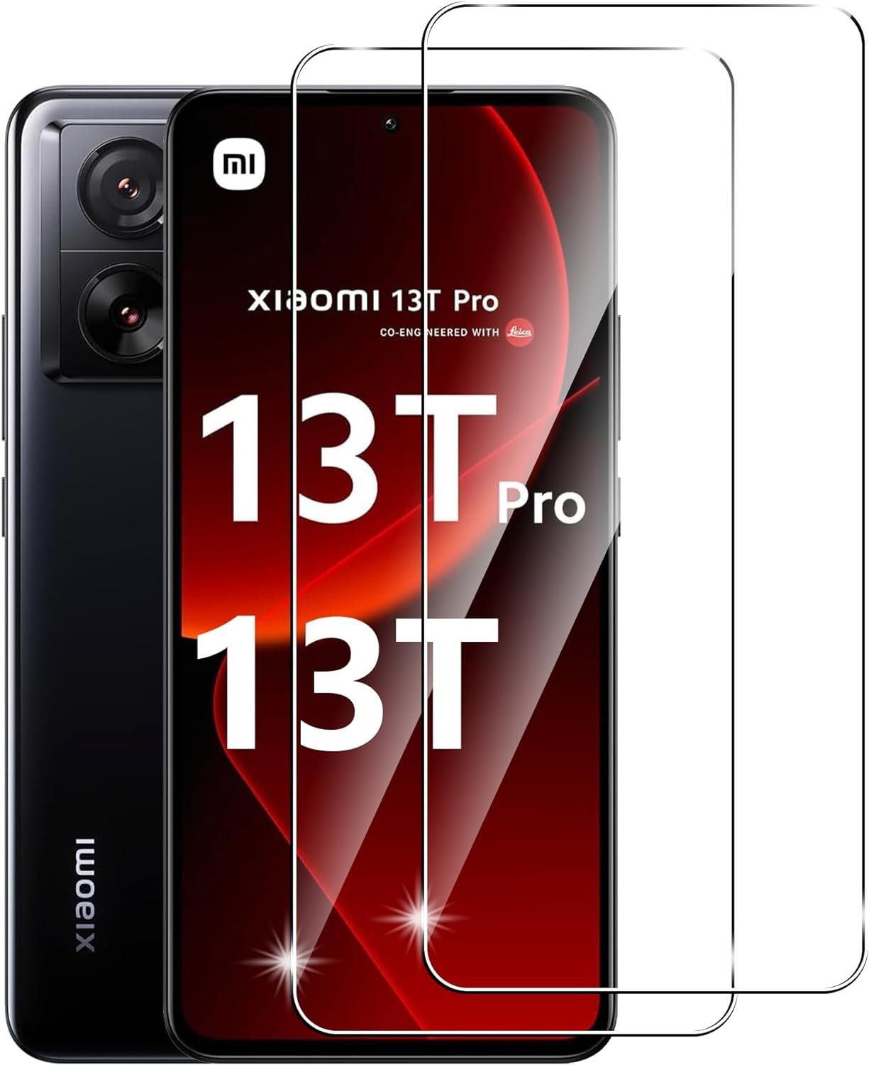 MSM Handyhülle Hülle + 2X Schutzglas für Xiaomi 13T / 13T Pro 5G Panzerfolie Full