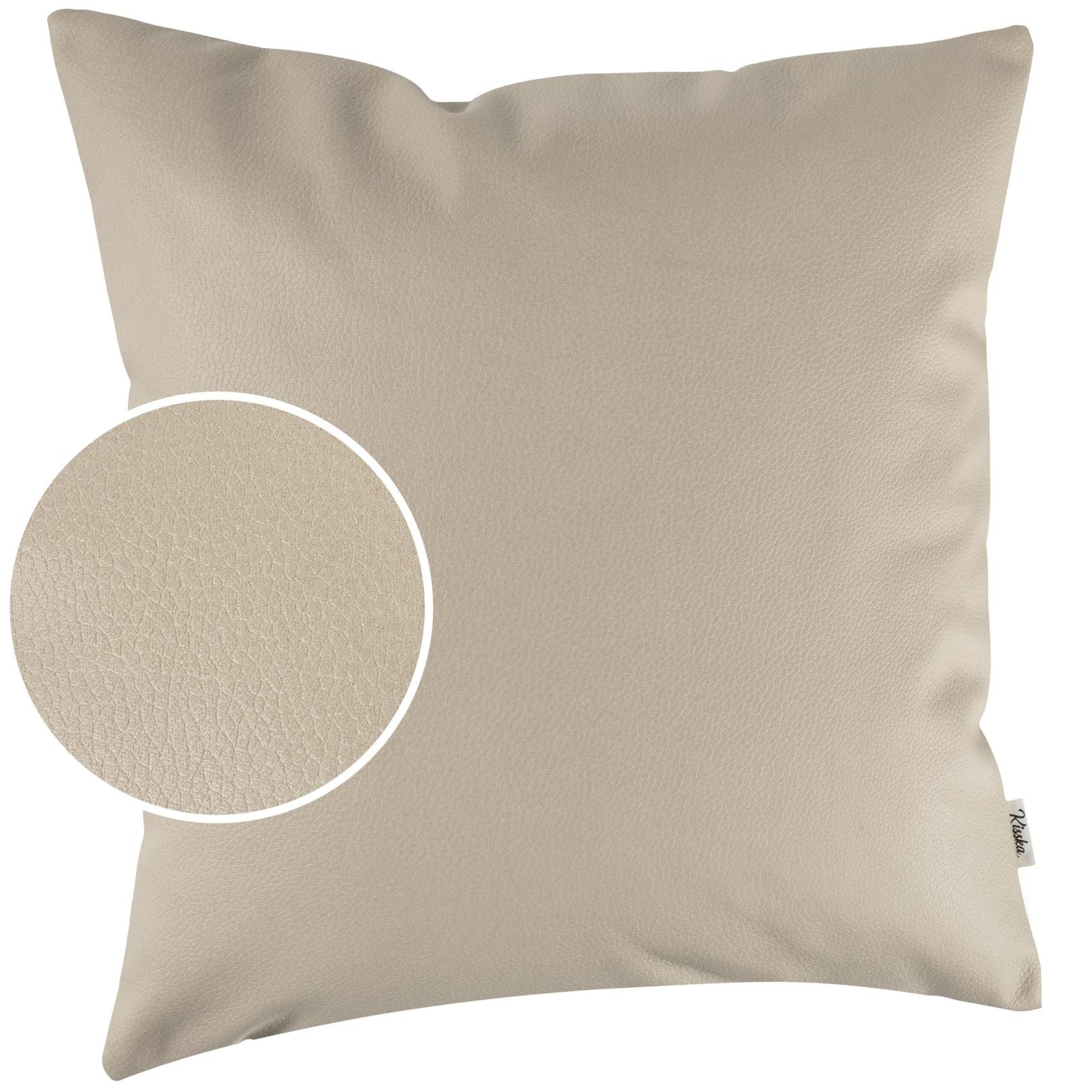 Kisska Dekokissen Kissenhülle KUMO atmungsaktive Kunstleder Kissenbezug Zie günstig online kaufen