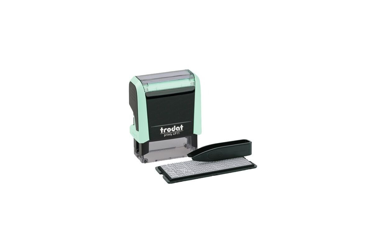 TRODAT Stempel Printy Typom 4.0/SB Paste grün+Kis schw 4911