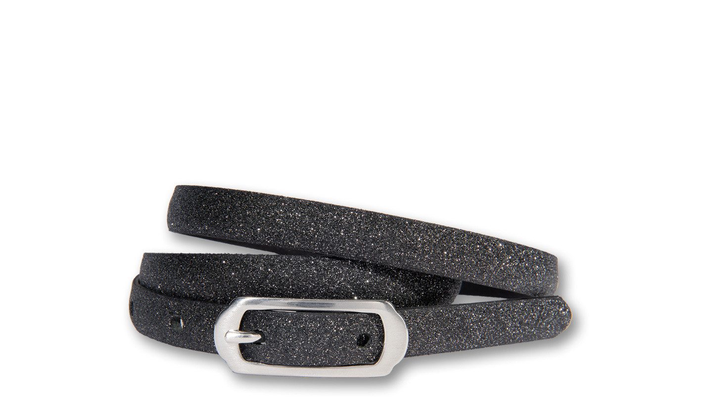 Silbergift Ledergürtel Ledergürtel im Luxuslook mit schmalem Style