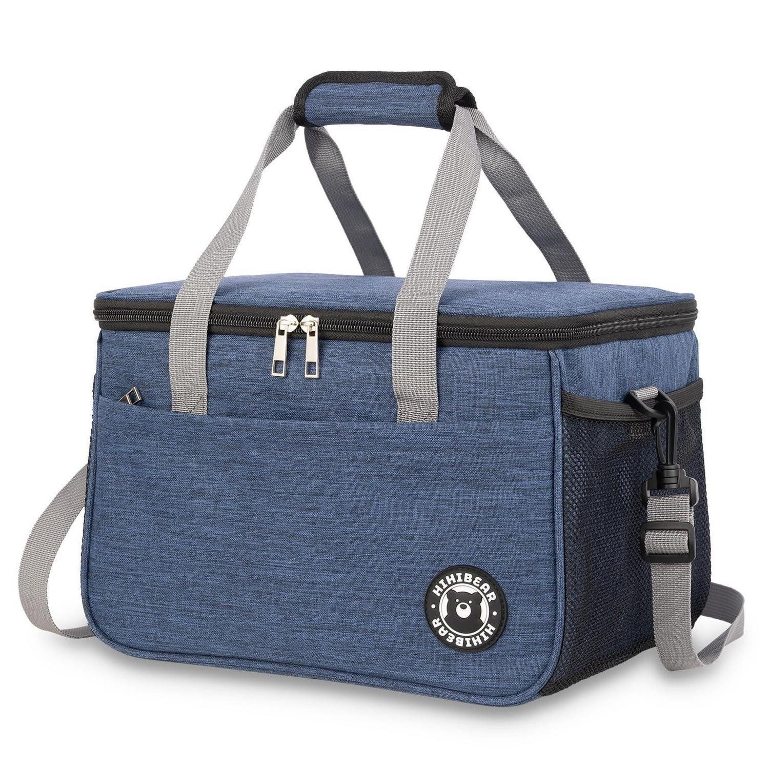 Kühltasche Kühltasche 9L PEVA Futter Lunchtasche Blau 16L (33cm x 22cm x 22cm)