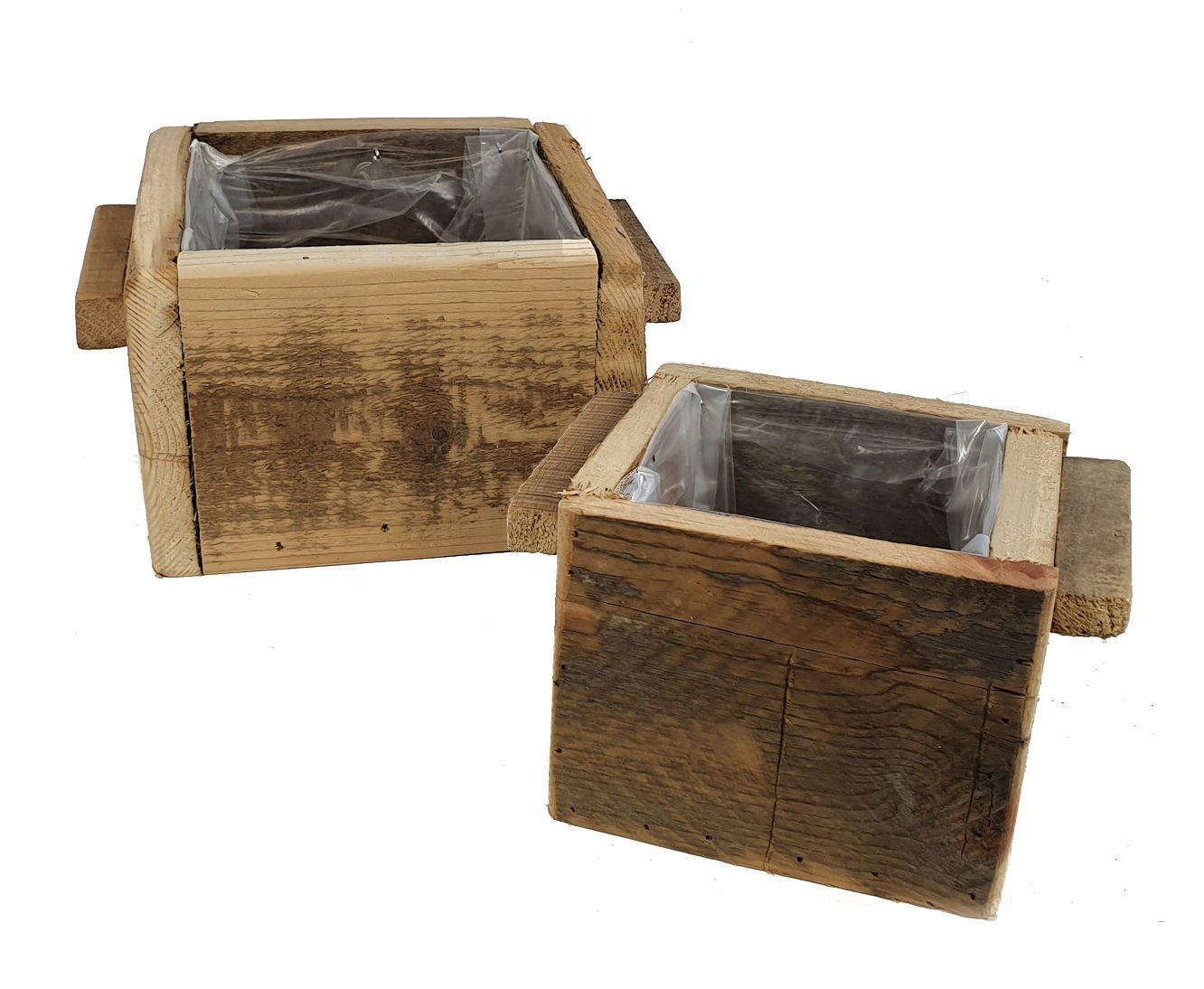 Spetebo Blumentopf Holz Deko Pflanzkasten natur günstig online kaufen