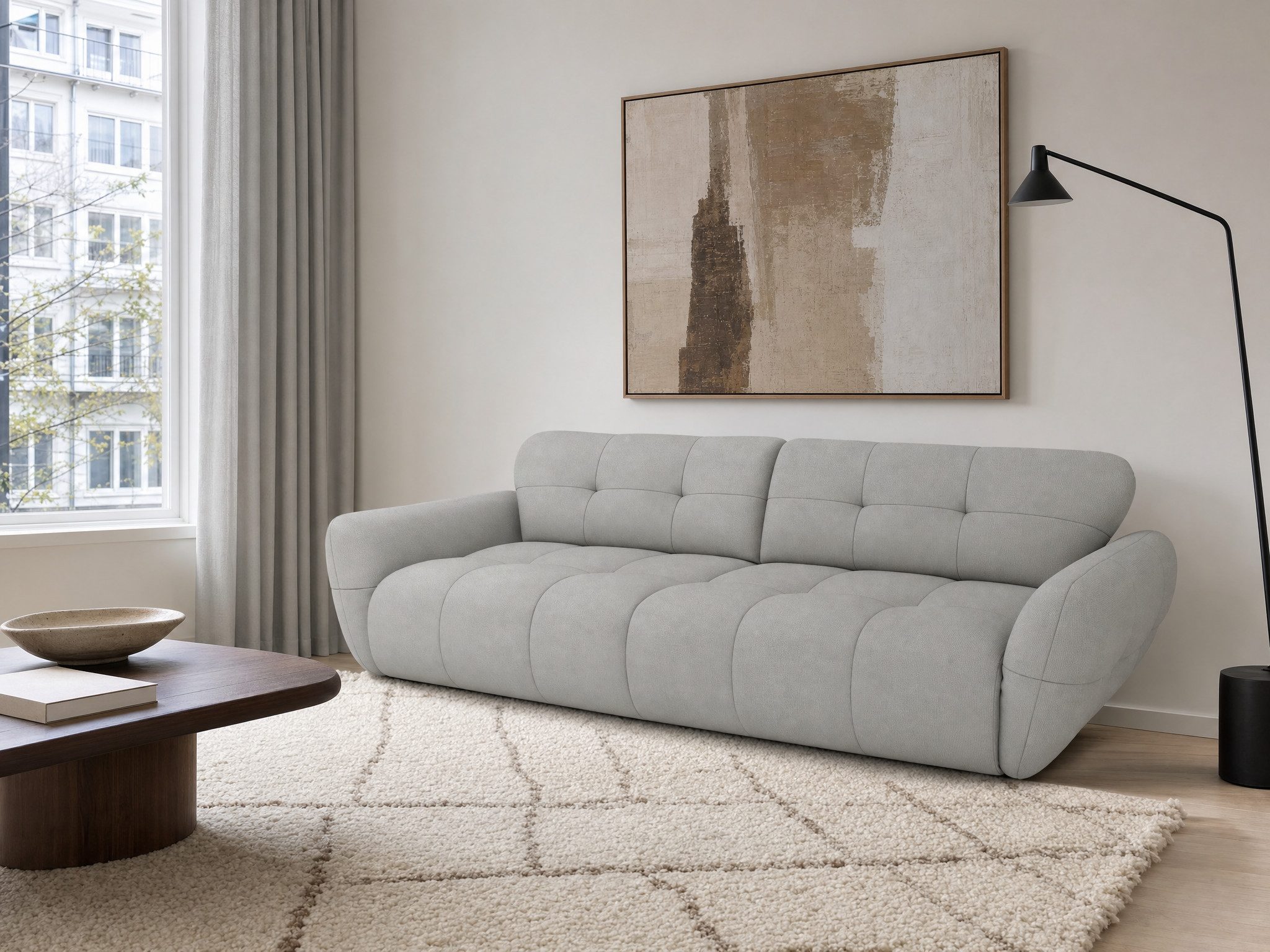 foamnova Big-Sofa Vannes, B 312 cm, als Dauerschläfer nutzbar, Giga-Sofa, Loungesofa, sehr breit und komfortabel