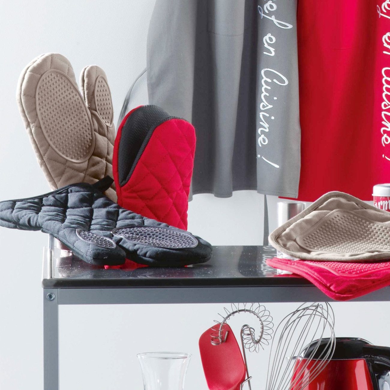 Macosa Home Topfhandschuhe Backhandschuh Silikon Baumwolle günstig online kaufen