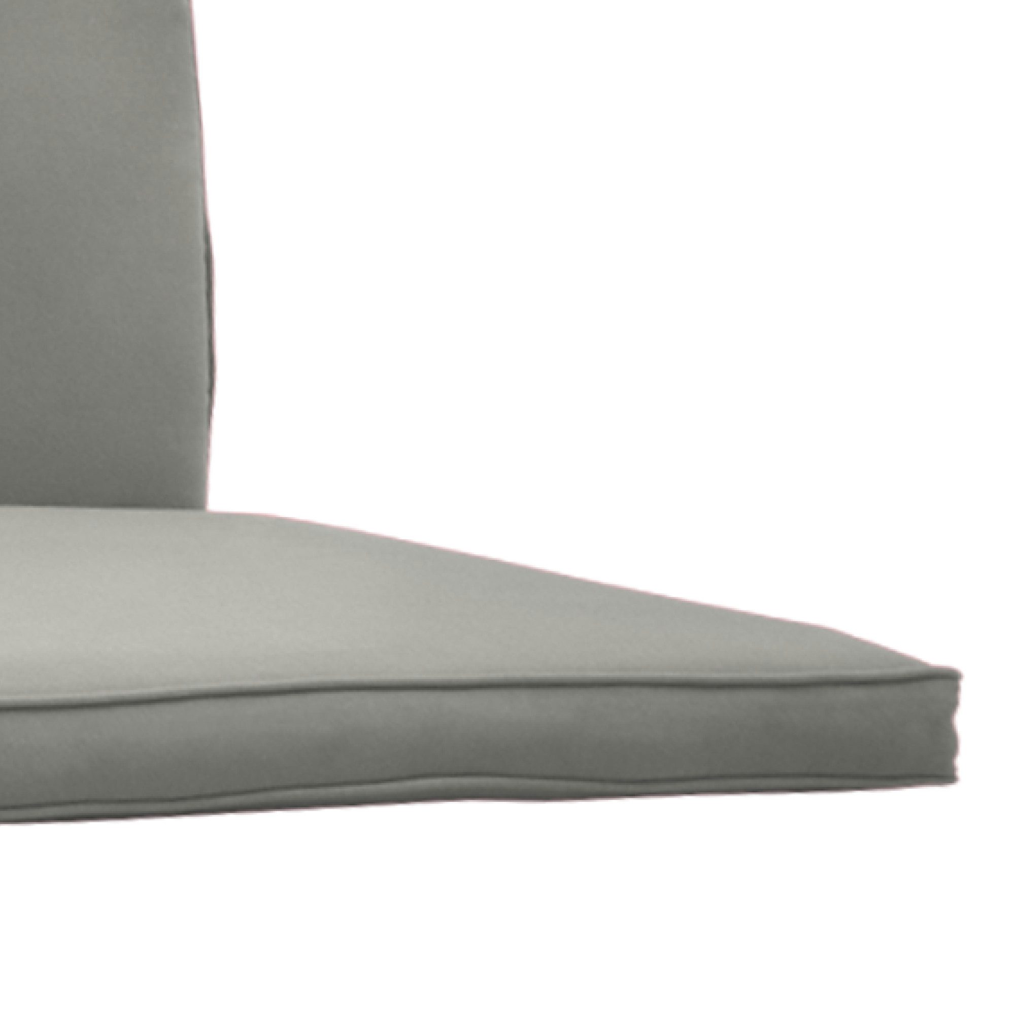 Beautissu Sitzauflage Hollywoodschaukelauflage 3 Sitzer 2er Set Loft HS, 180x50cm, Hellgrau, Waschbare Outdoor Auflage für Hollywoodschaukel mit Reißverschluss