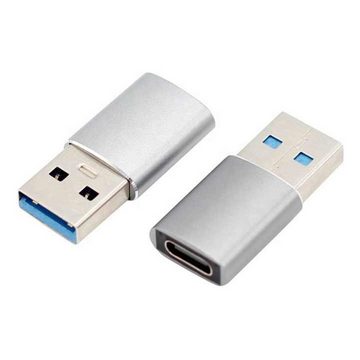 Olotos 3 Stück USB A auf USB C Adapter Datenübertragung Stecker Konverter OTG USB-Adapter, für Handy iPhone Samsung MacBook USB-Typ-C-Geräte
