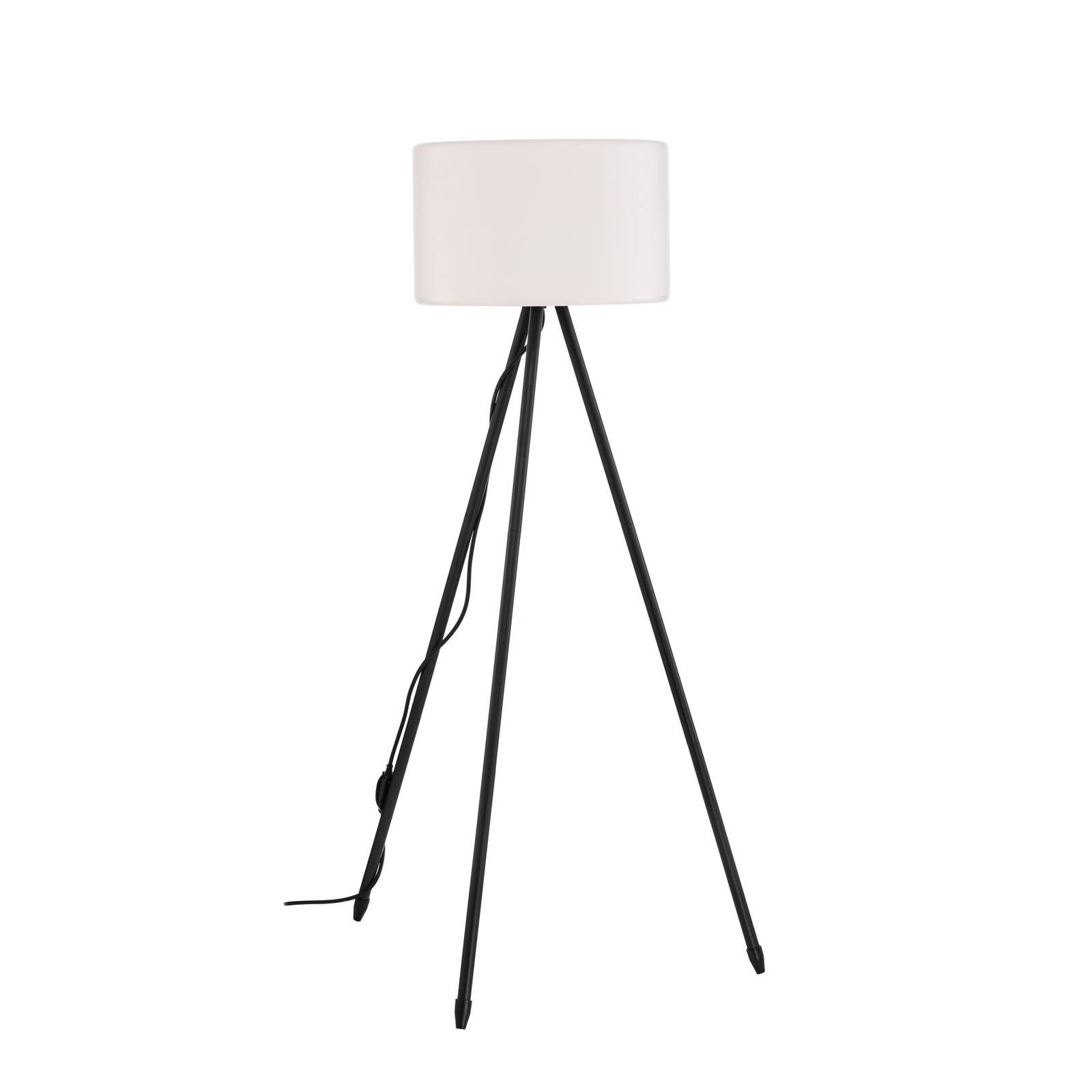 Lucande Außen-Stehlampe Trivira, Kunststoff Schwarz IP65, 1 x 15 W LED