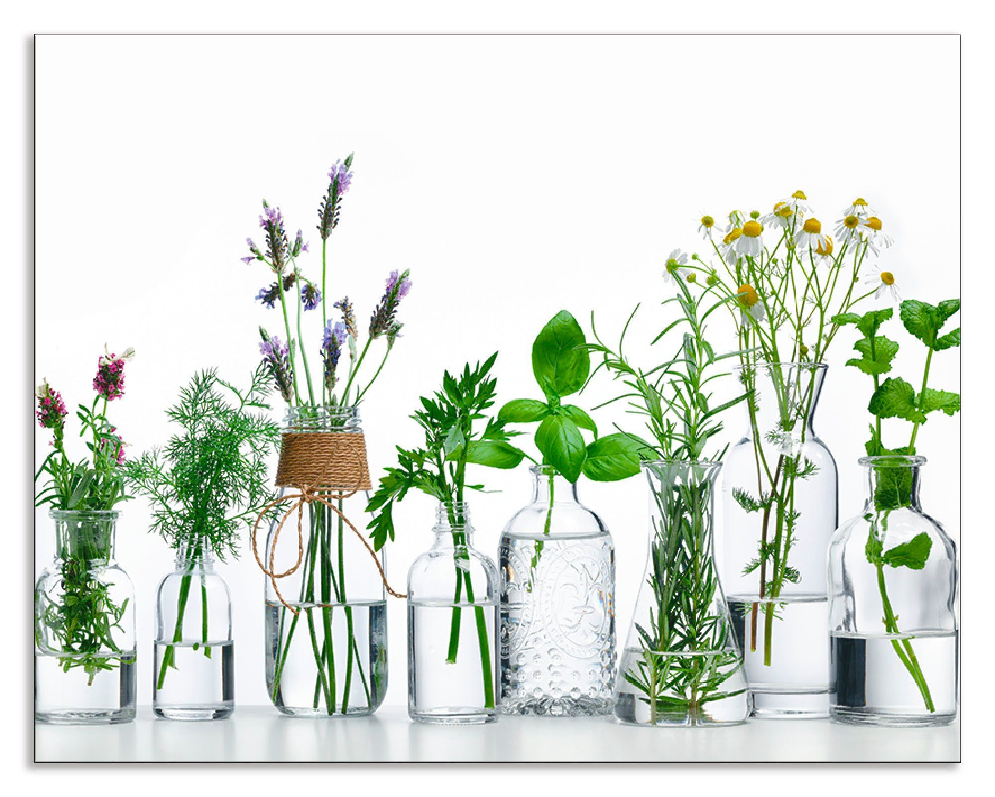 Artland Küchenrückwand "Öle mit Kräutern" Alu Spritzschutz mit Klebeband, e günstig online kaufen